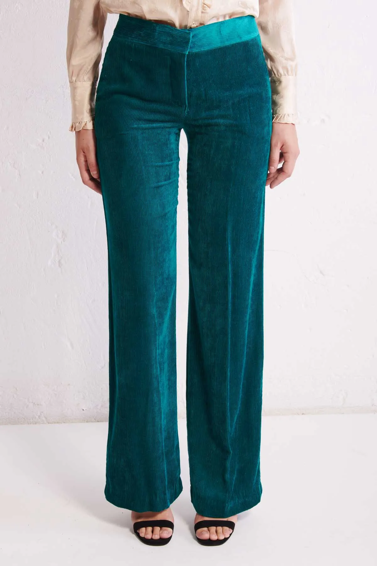 ANIYE BY Pantalone in velluto svasato Veronique
