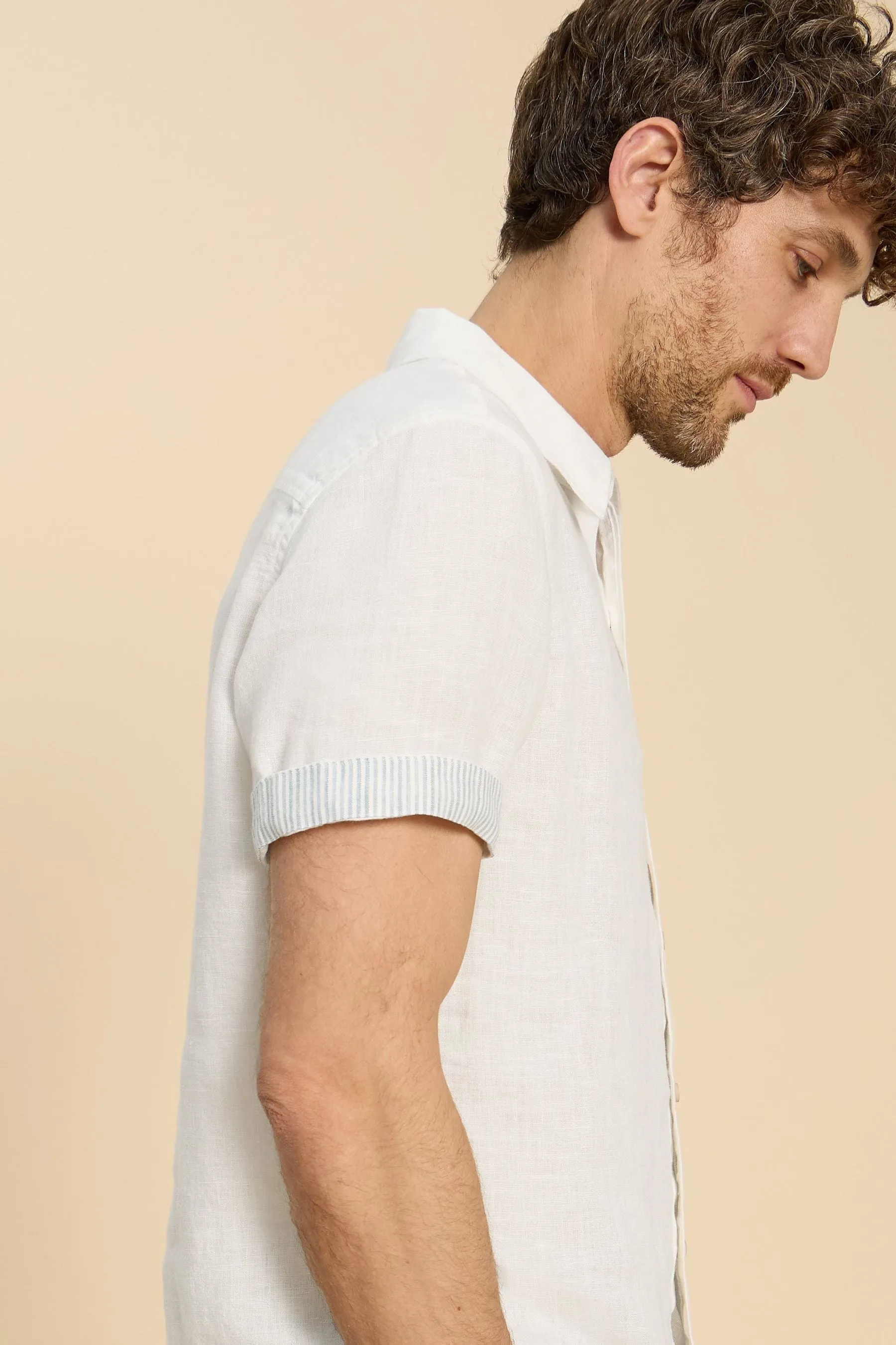 Bianco - Stuff - Pembroke - Camicia in lino