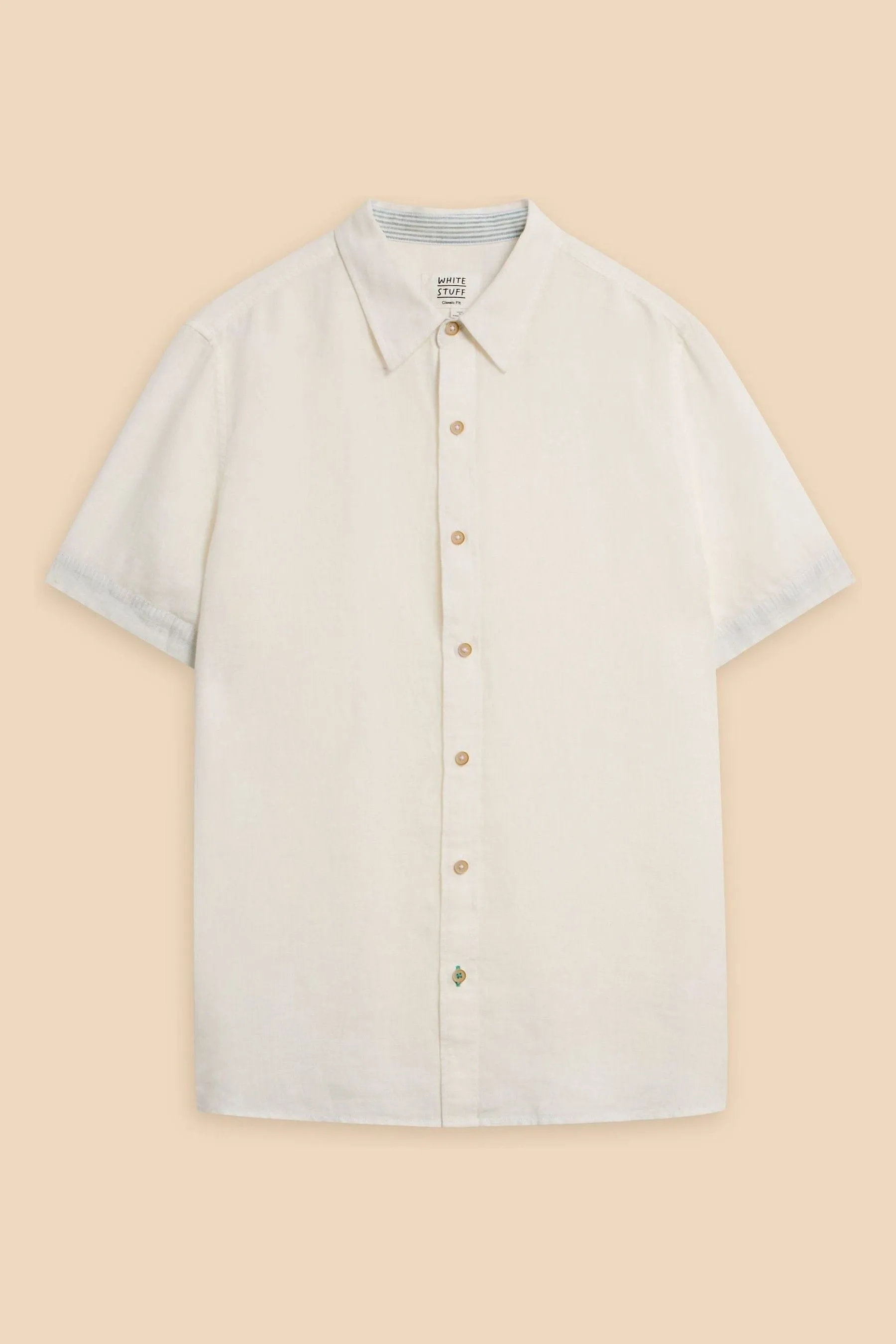 Bianco - Stuff - Pembroke - Camicia in lino