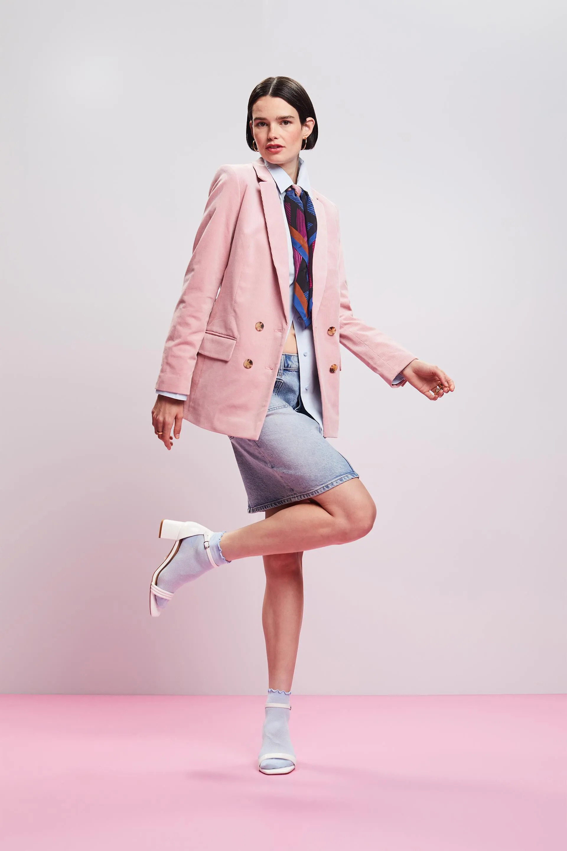 Blazer doppiopetto in velluto