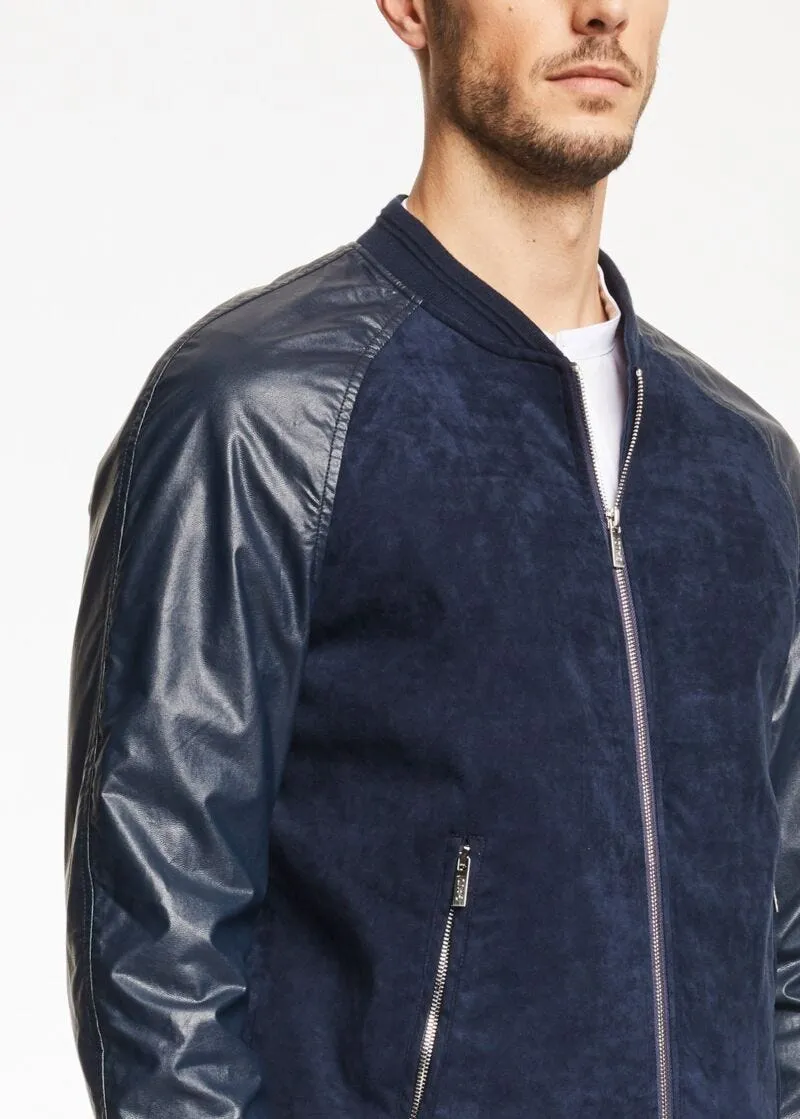 Bomber effetto suede