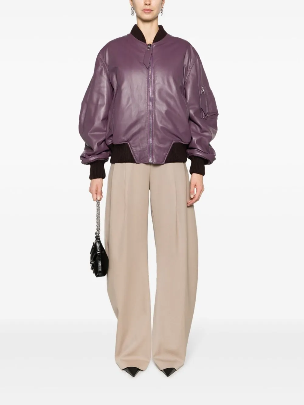Bomber imbottito Anja in viola - donna