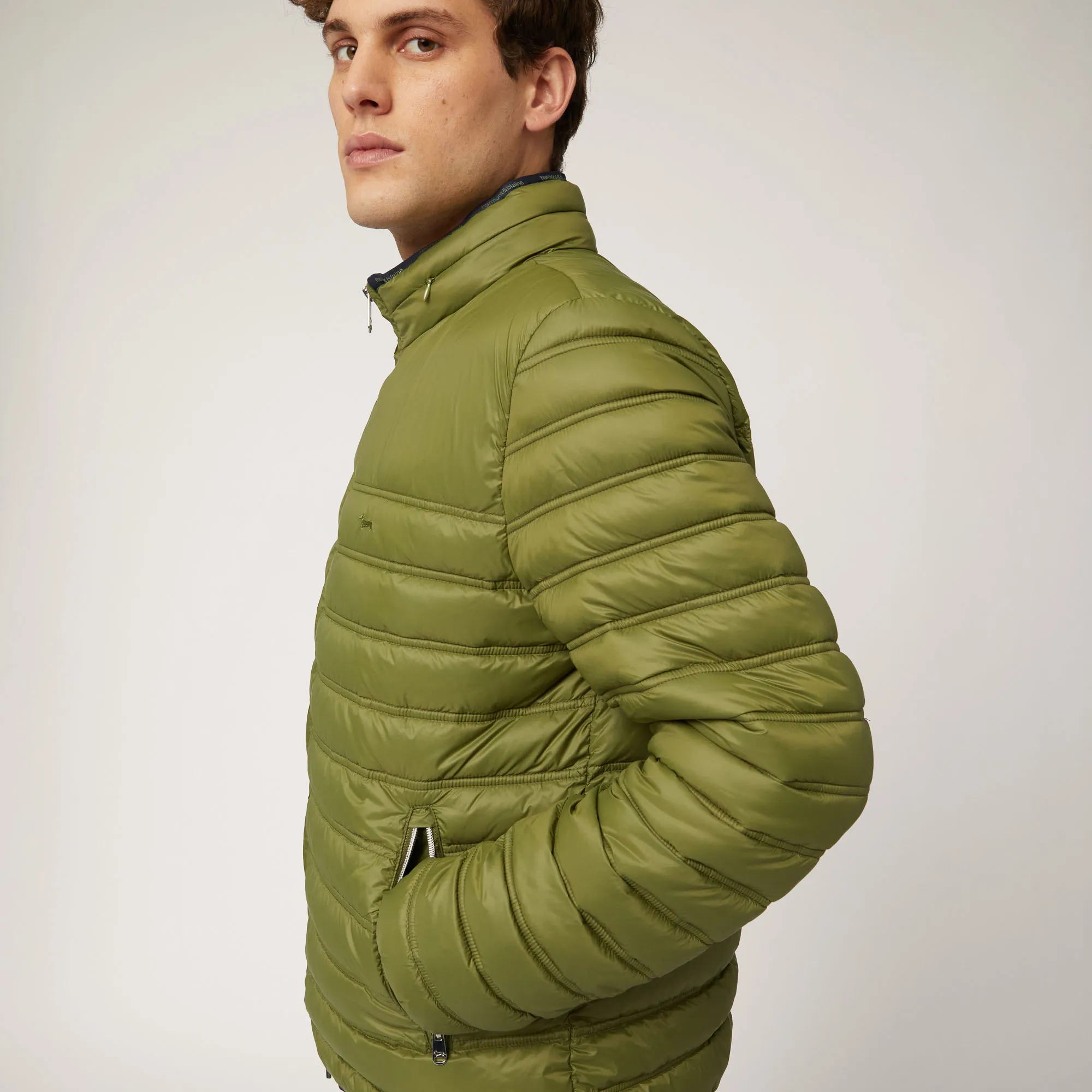 Bomber In Nylon Imbottito