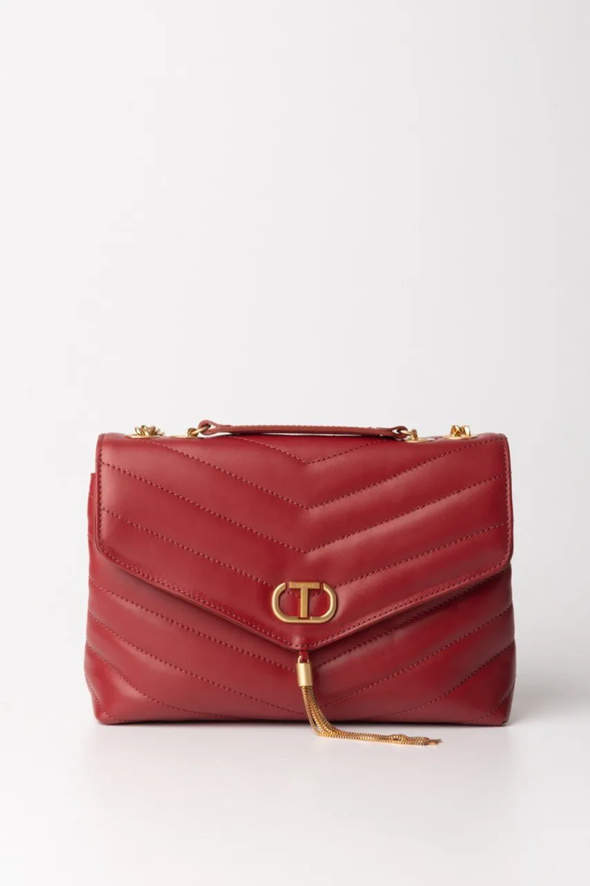 Borsa Dreamy trapuntata con patta RASPBERRY RADIANCE