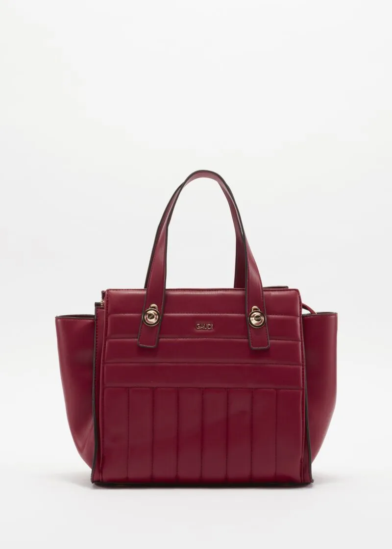 Borsa in ecopelle con borchie