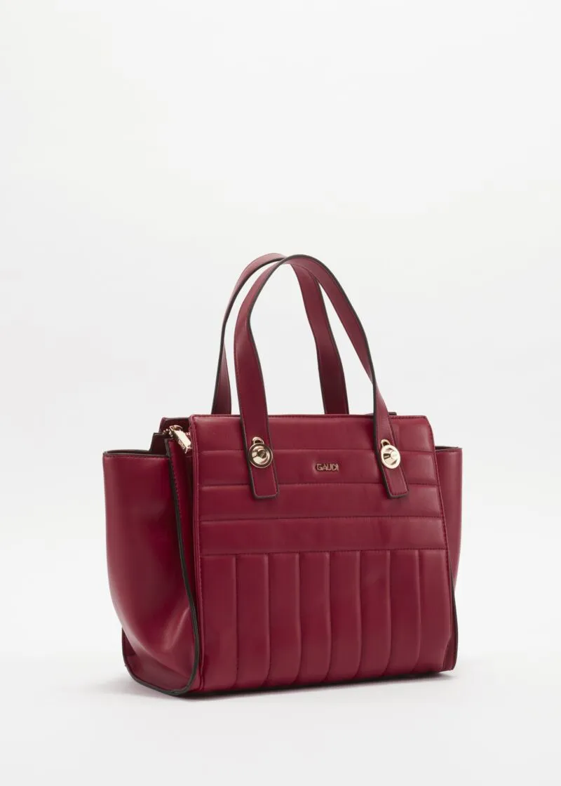 Borsa in ecopelle con borchie