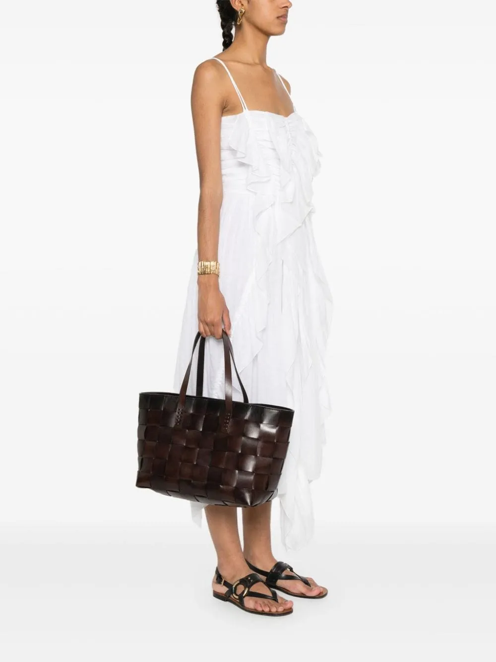 Borsaa spalla Intrecciata Japan in mmarrone - donna