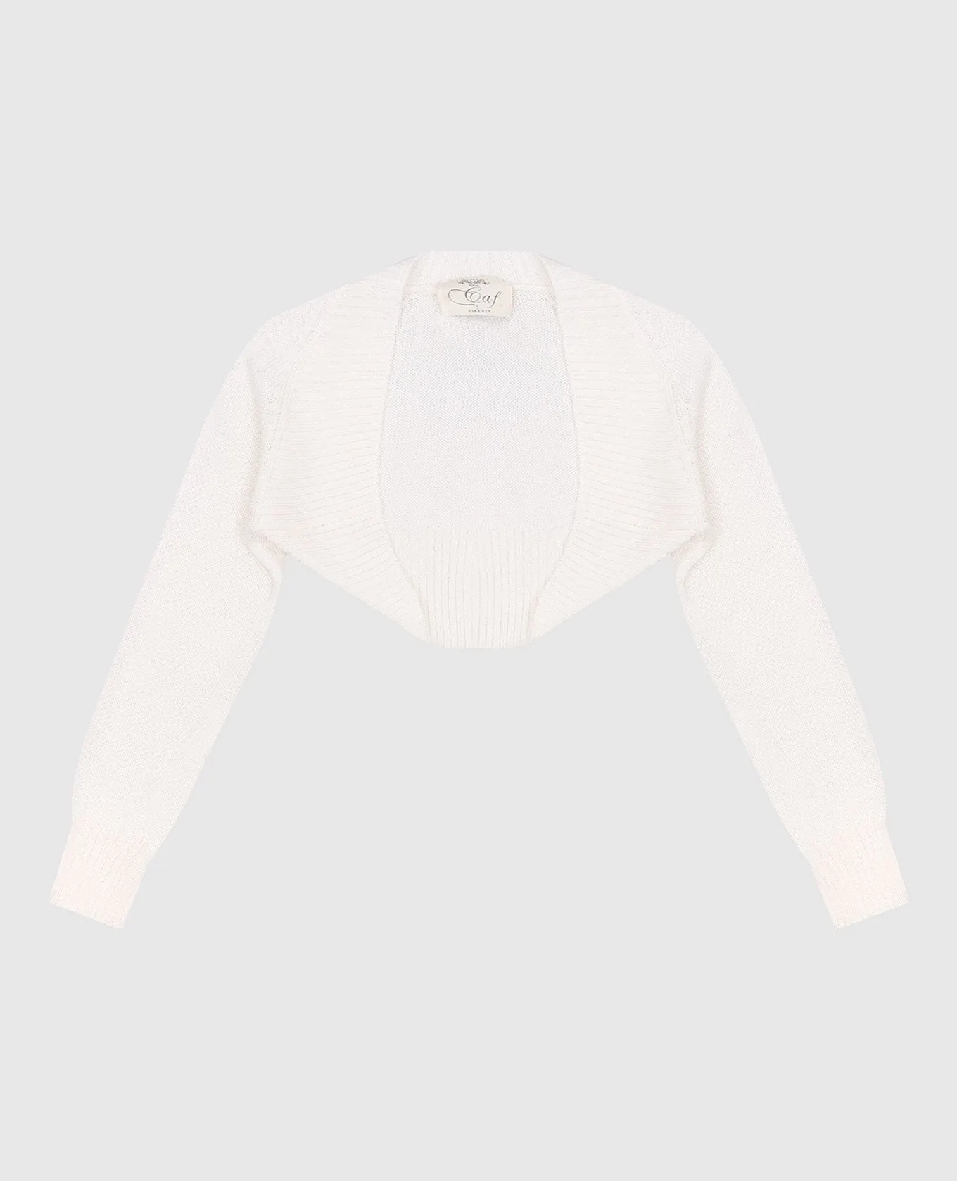 CAF Bolero di lana bianco per bambini 701FI6M5