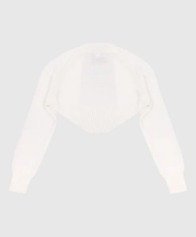 CAF Bolero di lana bianco per bambini 701FI6M5