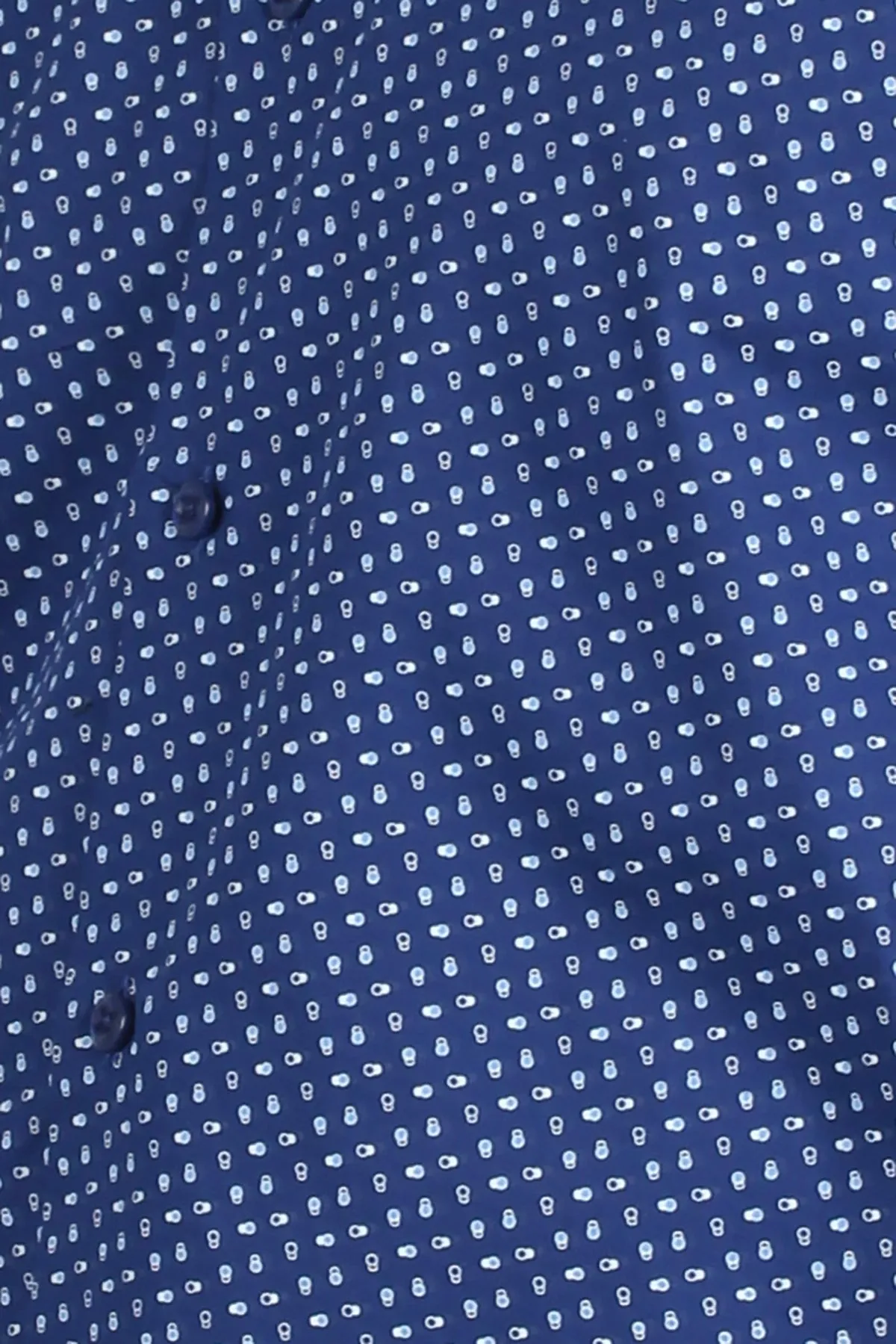 Camicia da uomo con microfantasia a contrasto