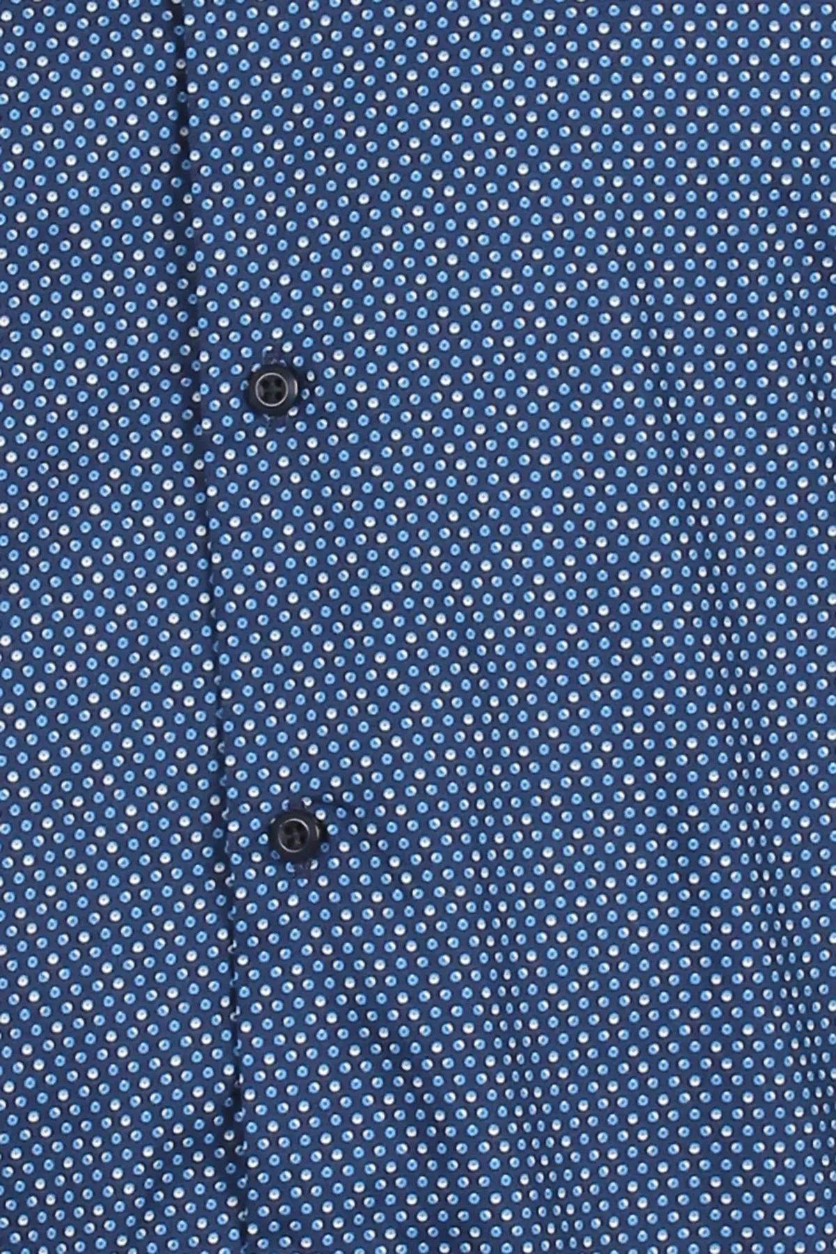 Camicia da uomo con microfantasia a contrasto