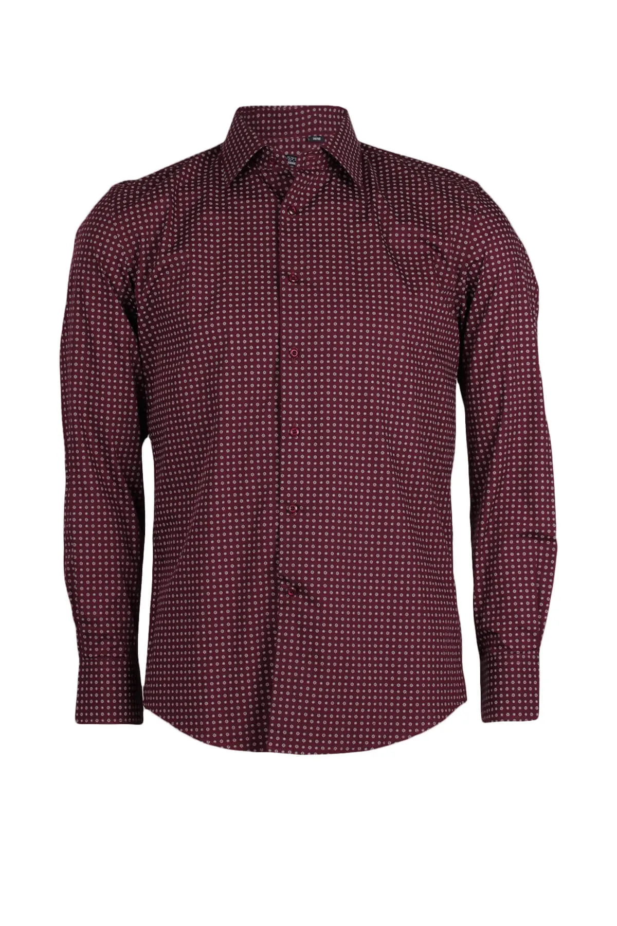 Camicia da uomo con stampa contrasto