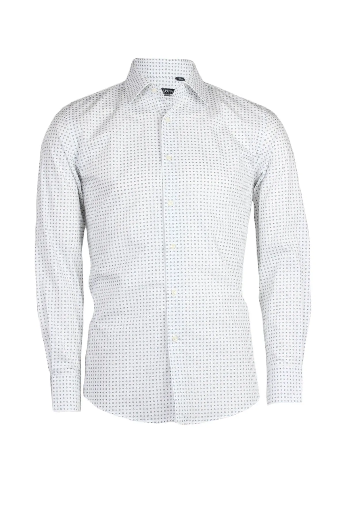 Camicia da uomo con stampa contrasto