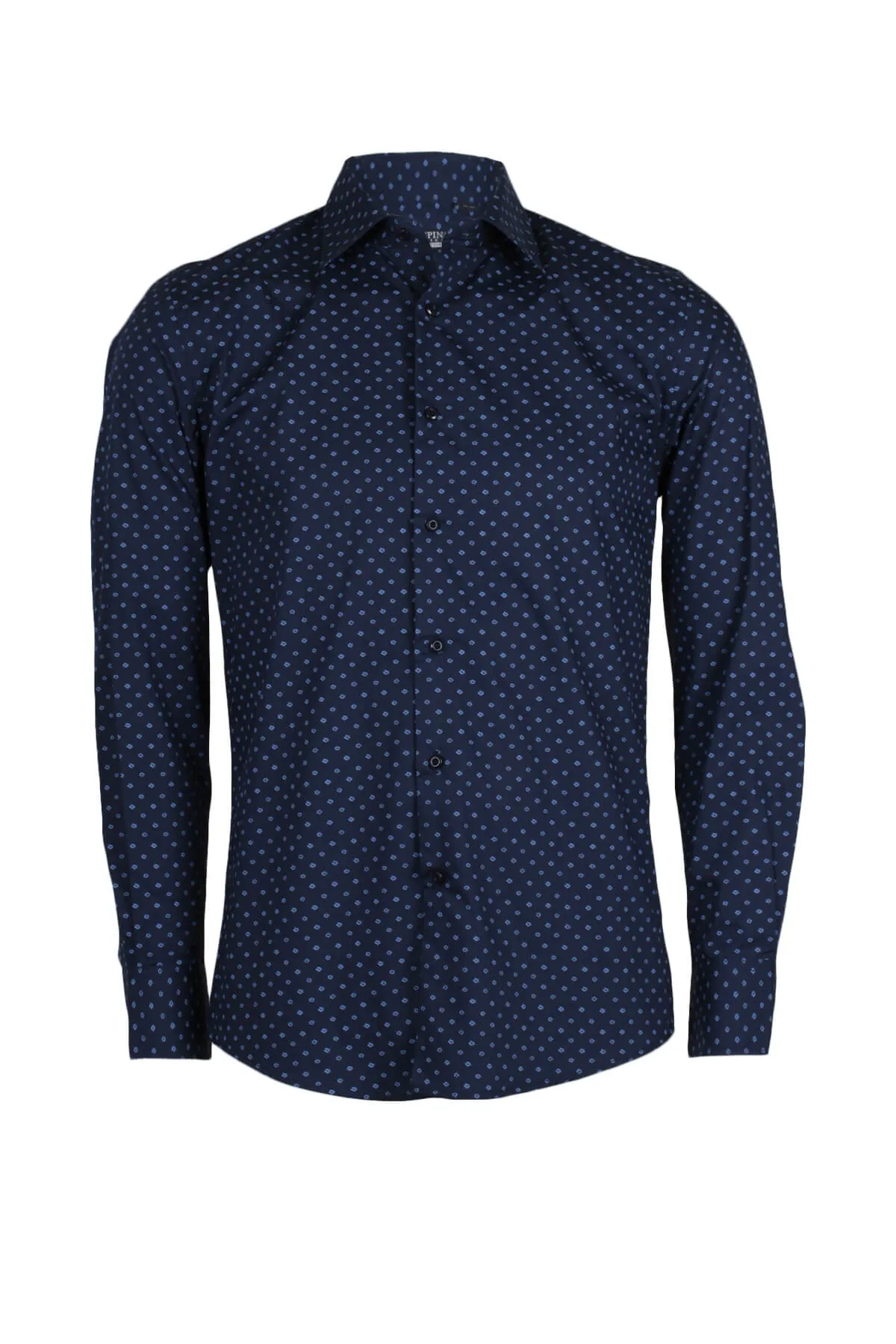 Camicia da uomo con stampa contrasto