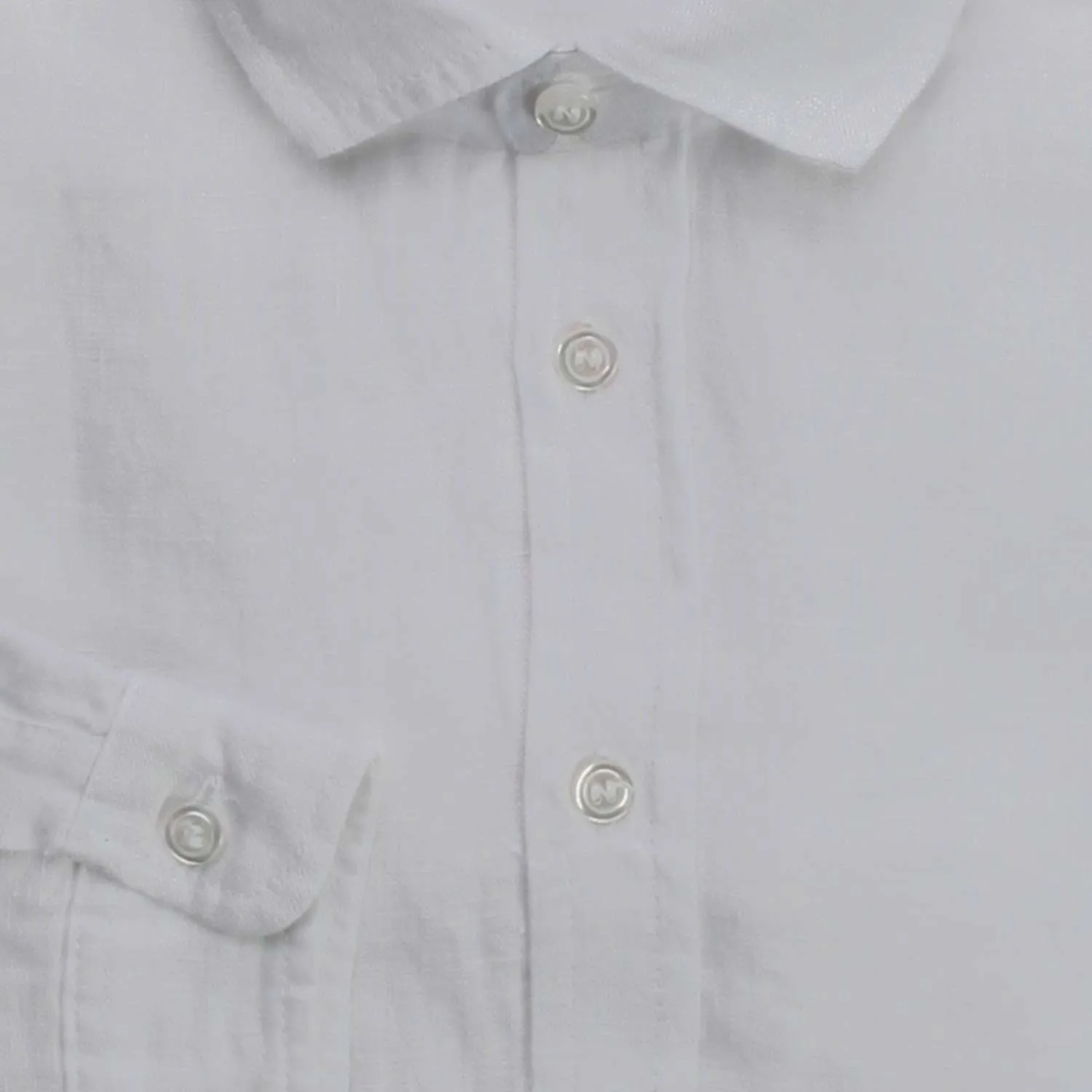 Camicia Di Lino Bianca Bambino