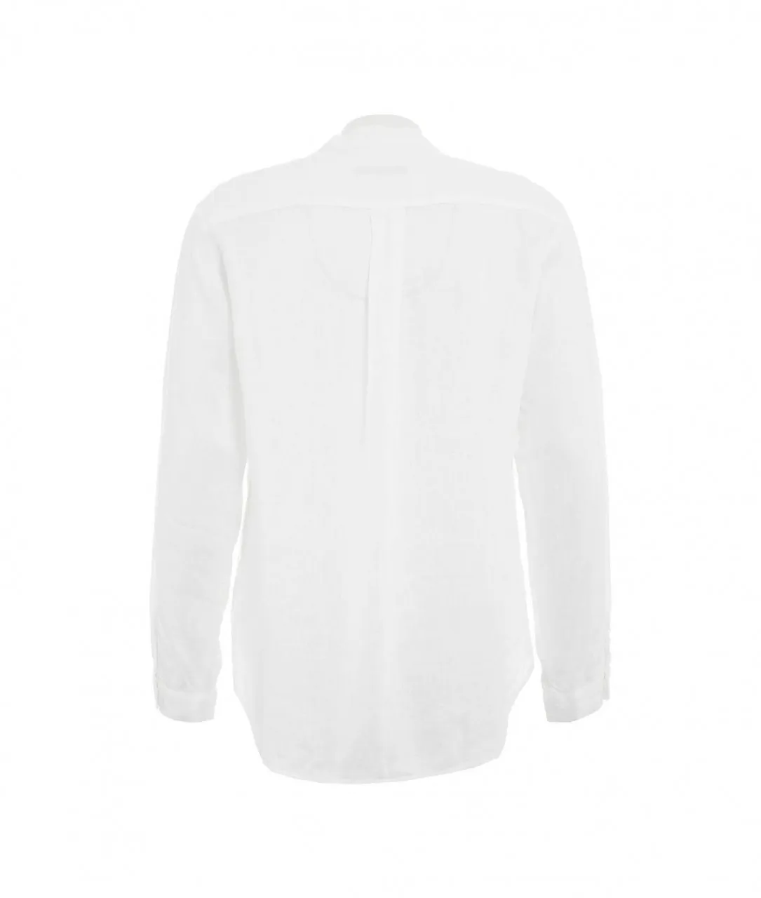 Camicia di lino bianco bianco
