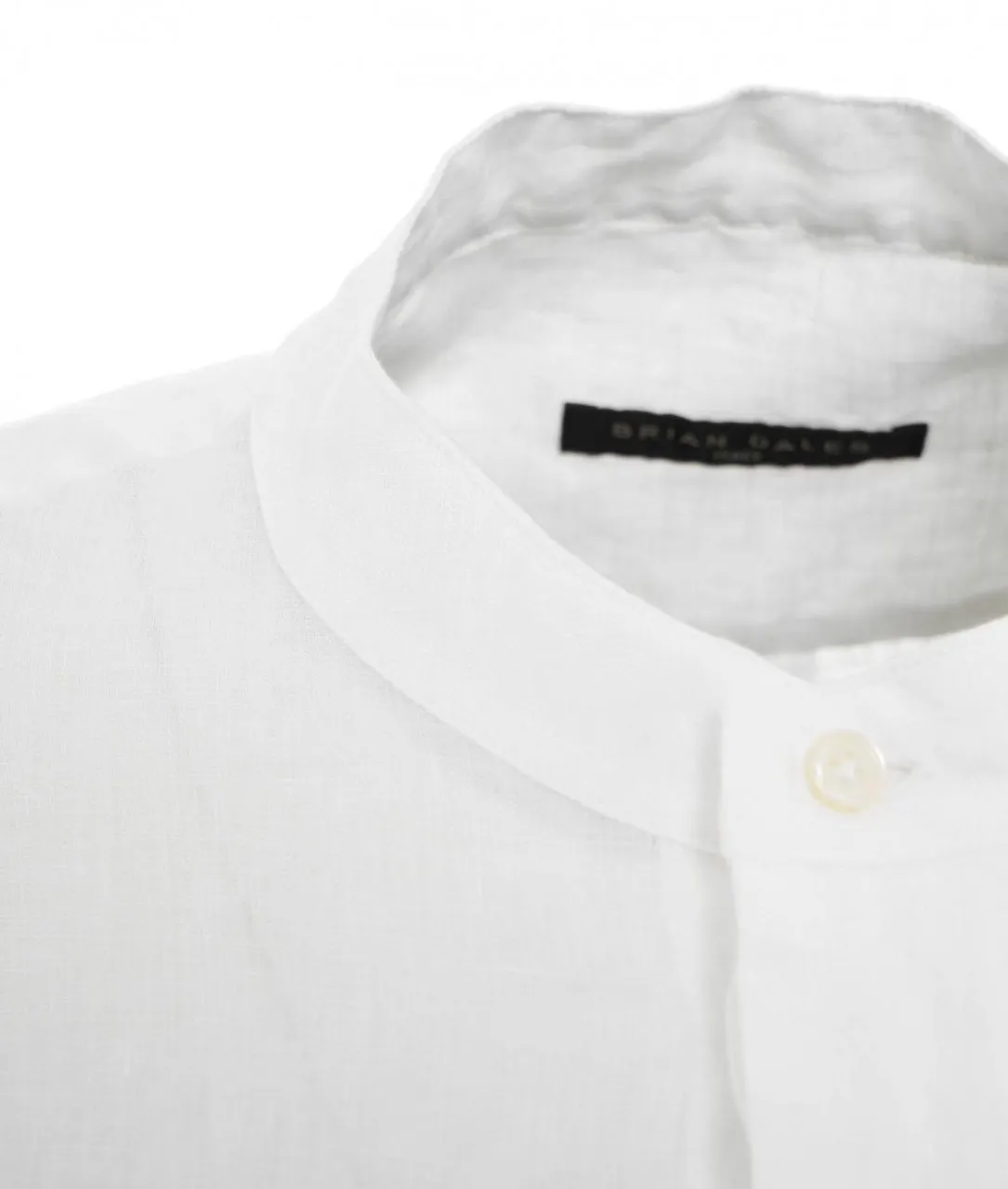 Camicia di lino bianco bianco