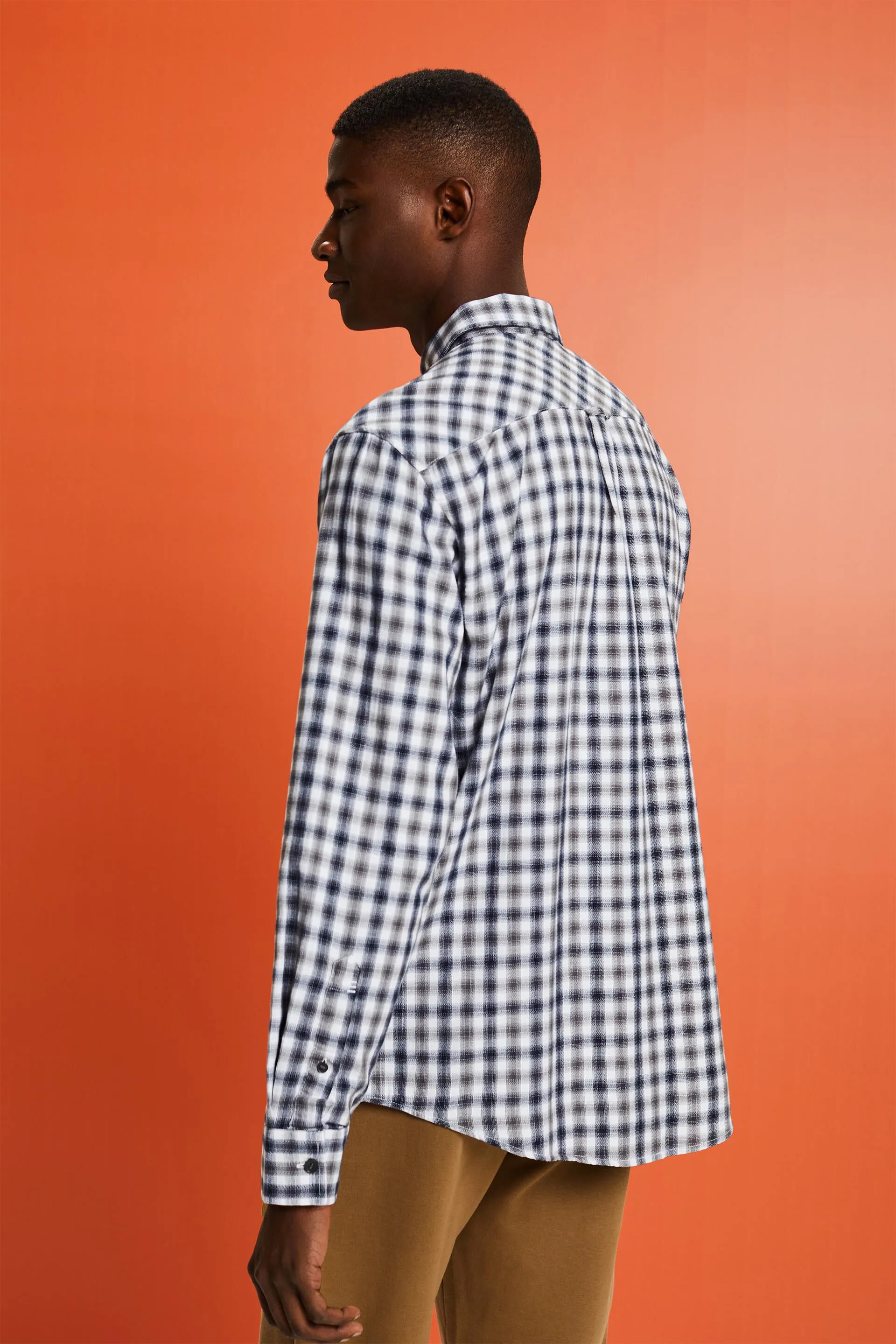 Camicia in flanella di cotone a quadri
