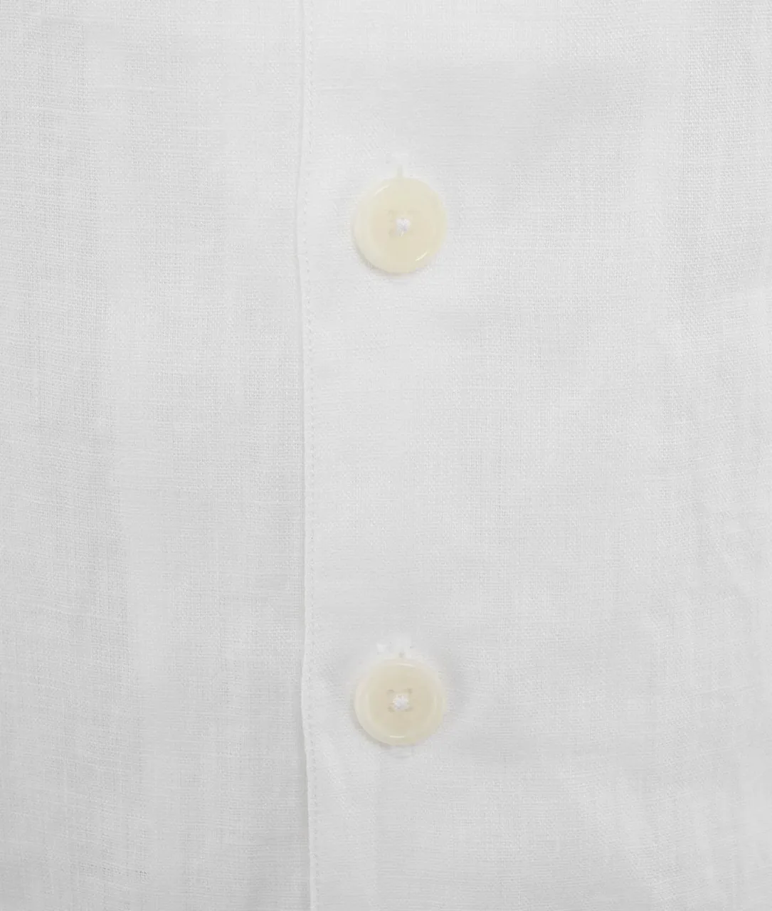 Camicia in lino bianco bianco