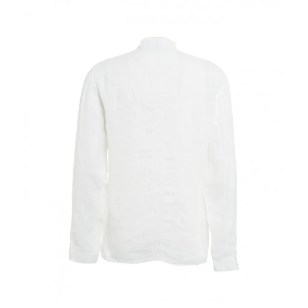 Camicia in lino bianco