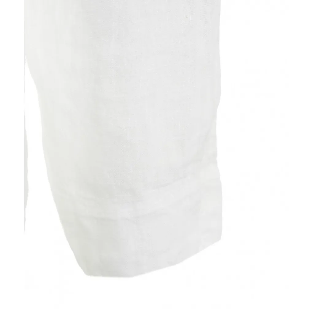 Camicia in lino bianco