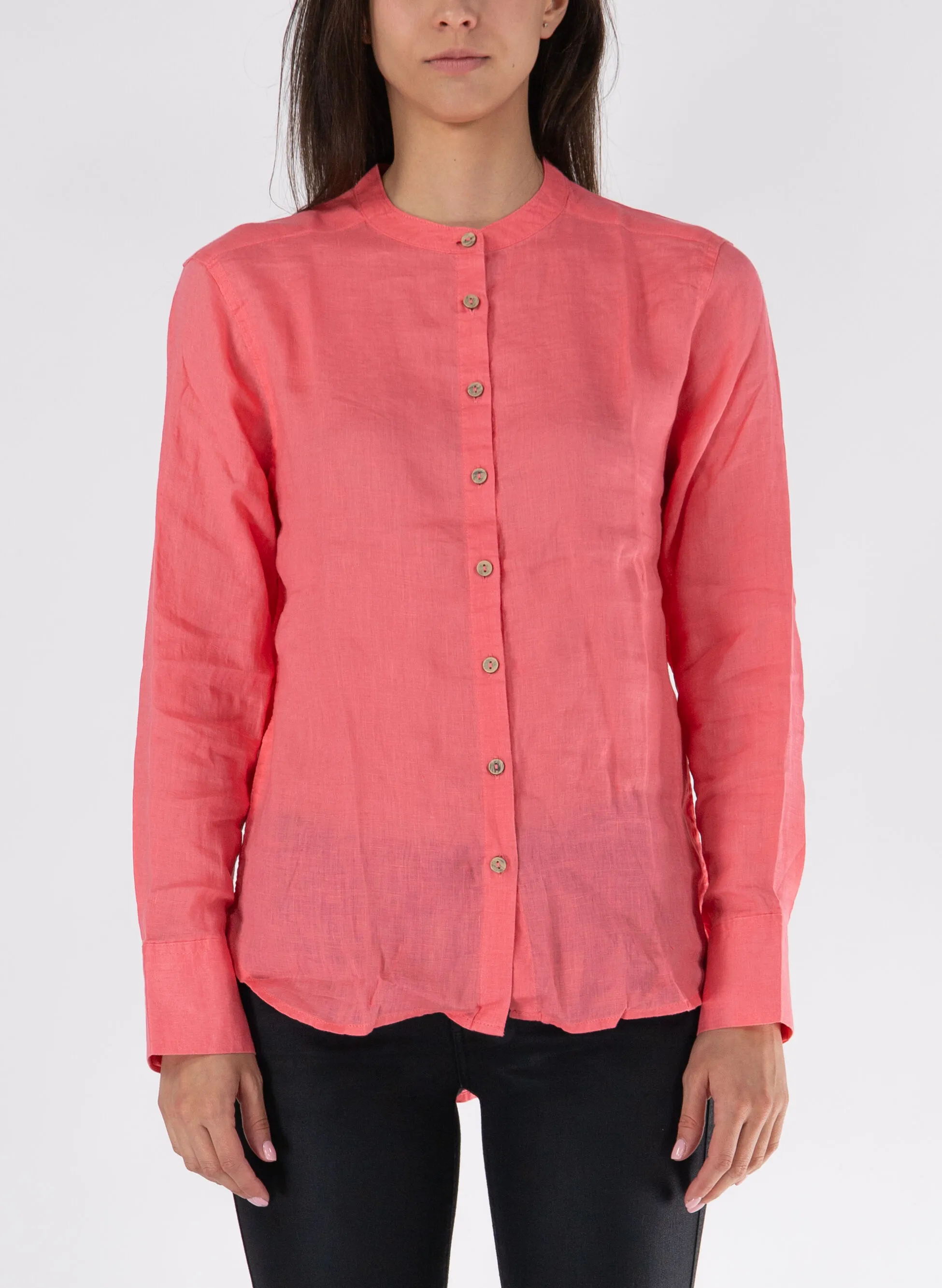 camicia in lino coreana