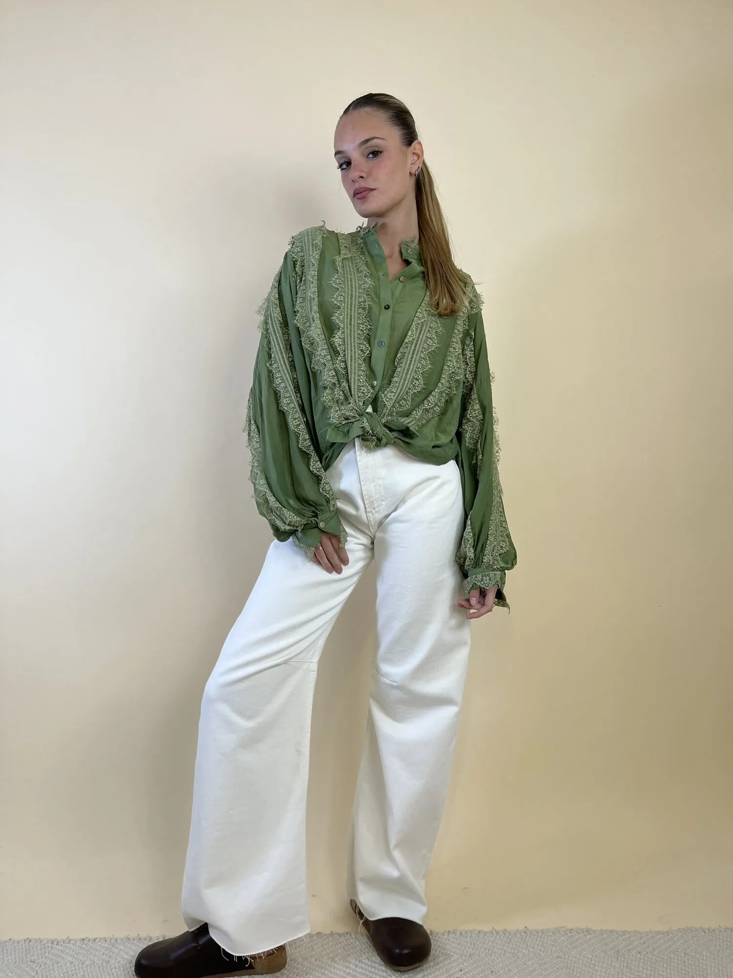 Camicia in lino e pizzo – Souvenir