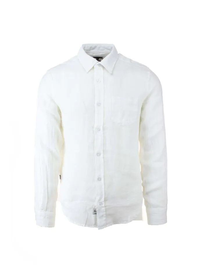 Camicia in lino manica lunga