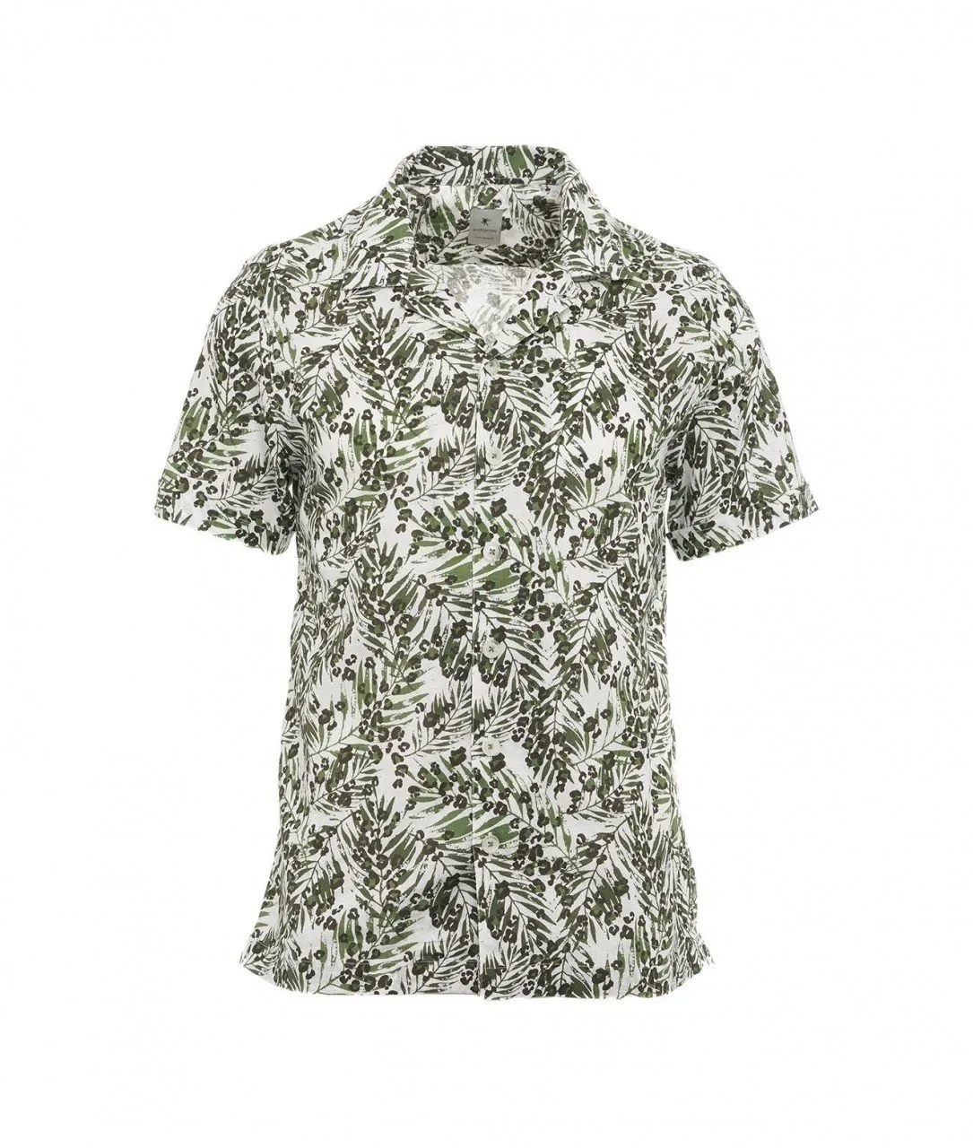 Camicia in lino oliva oliva