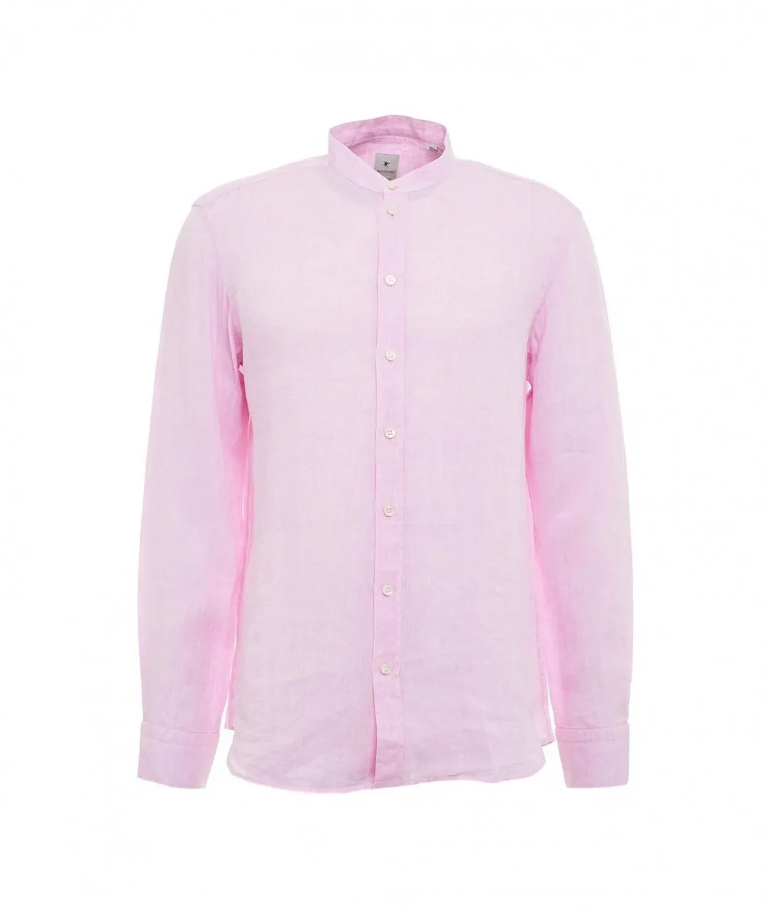 Camicia in lino rosa rosa