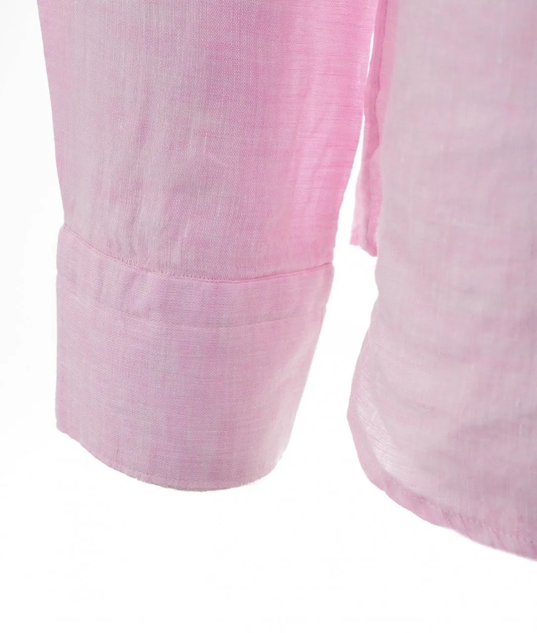 Camicia in lino rosa rosa