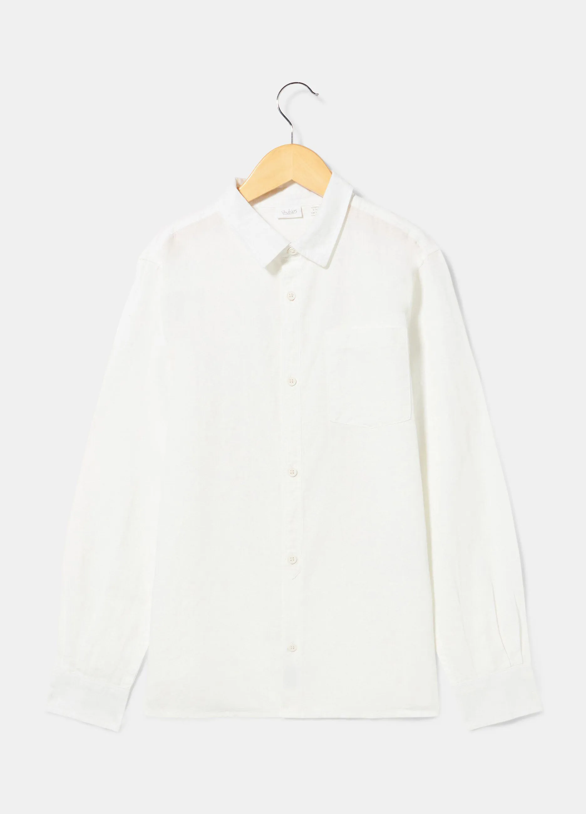 Camicia in misto lino ragazzo