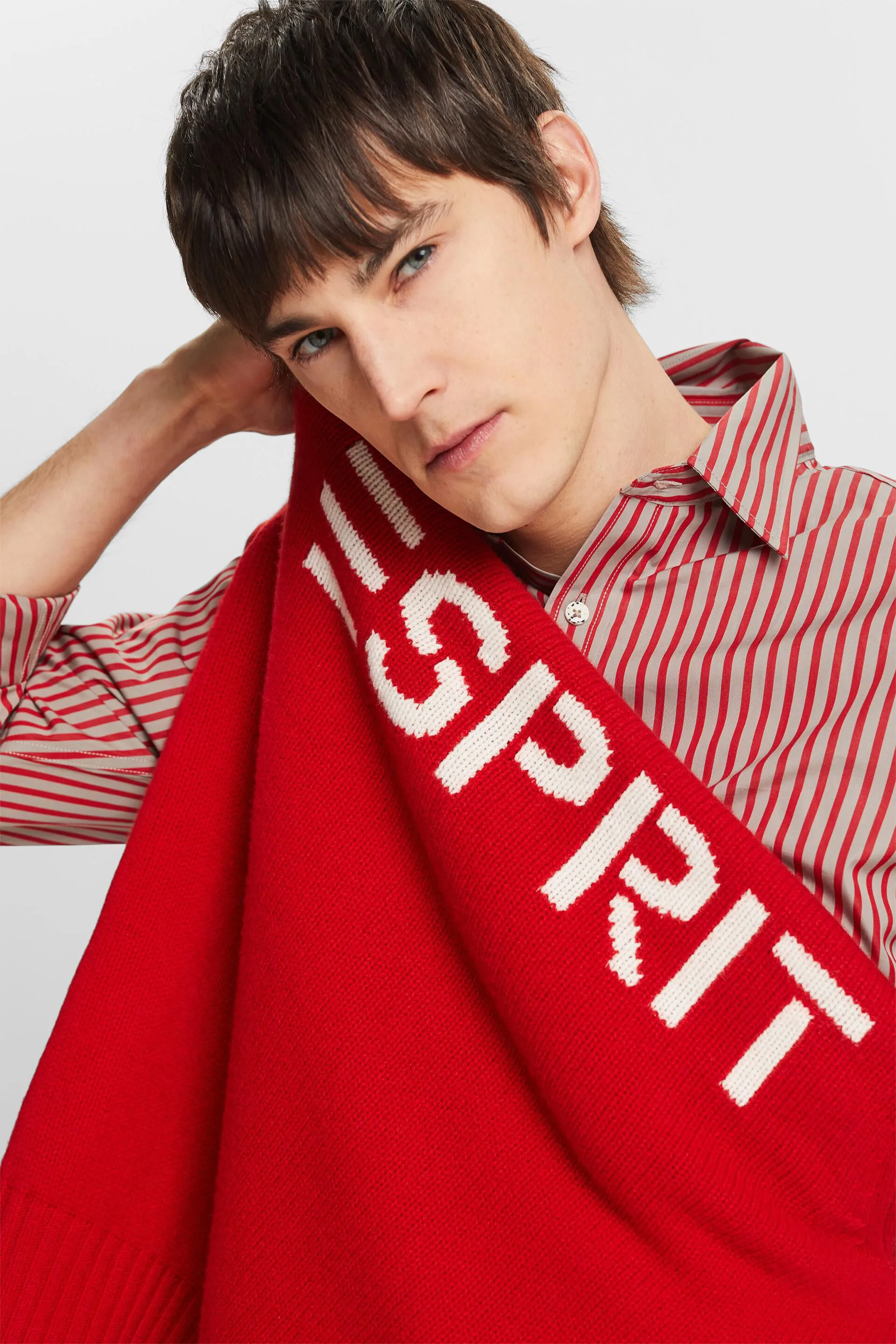 Camicia in popeline a righe
