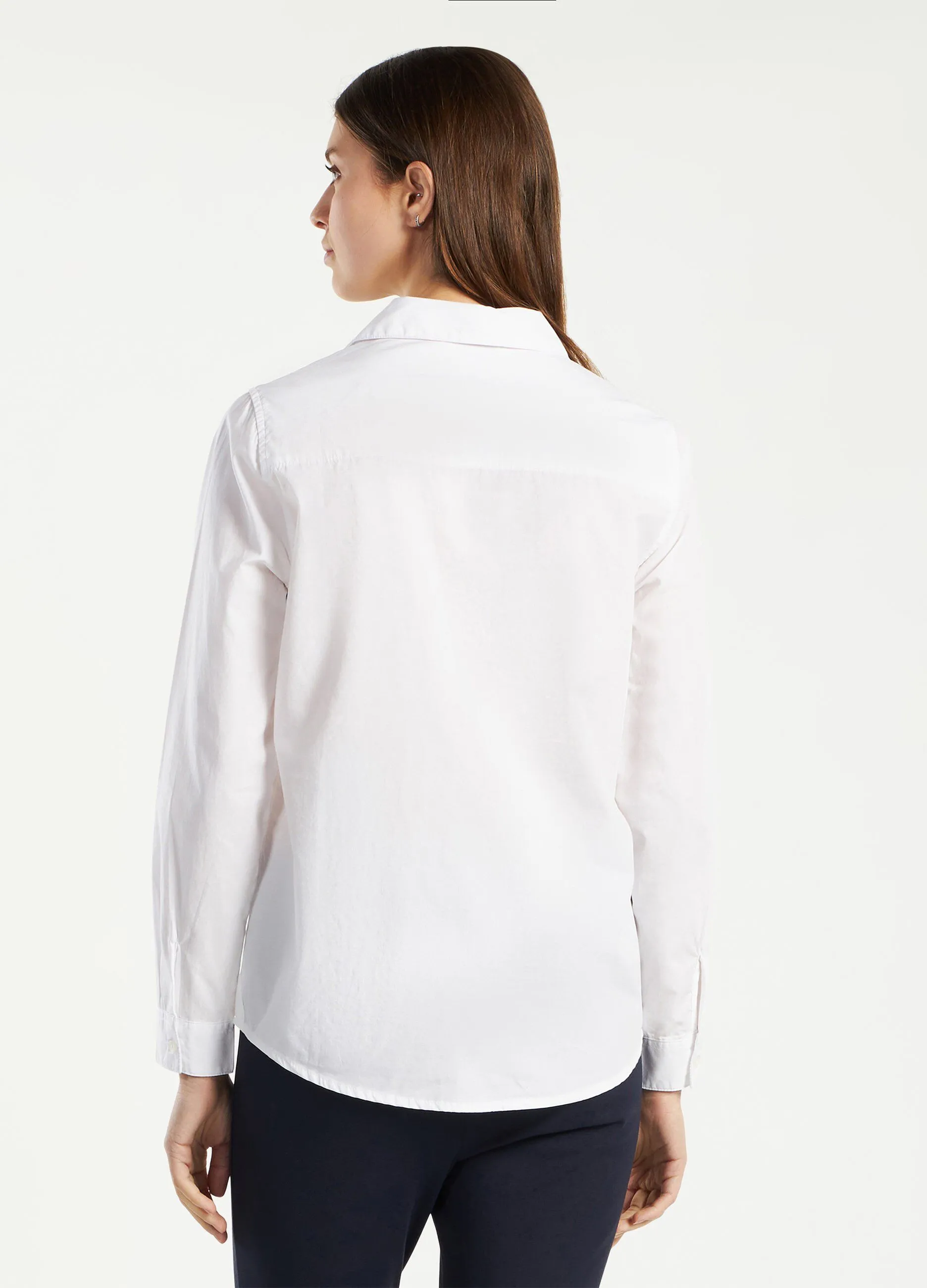 Camicia in popeline di puro cotone donna