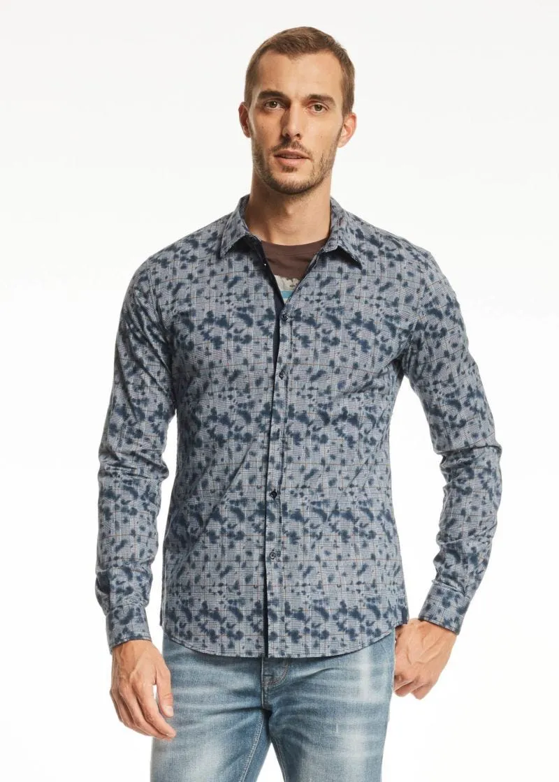 Camicia in popeline stampato