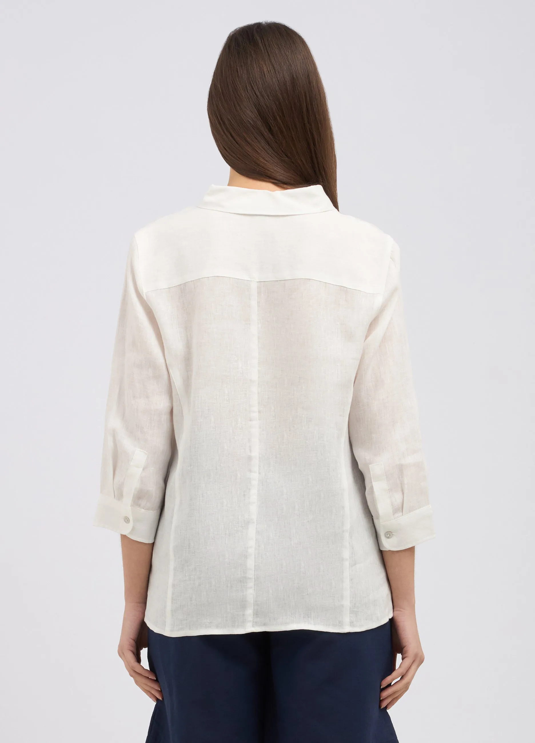 Camicia in puro lino donna