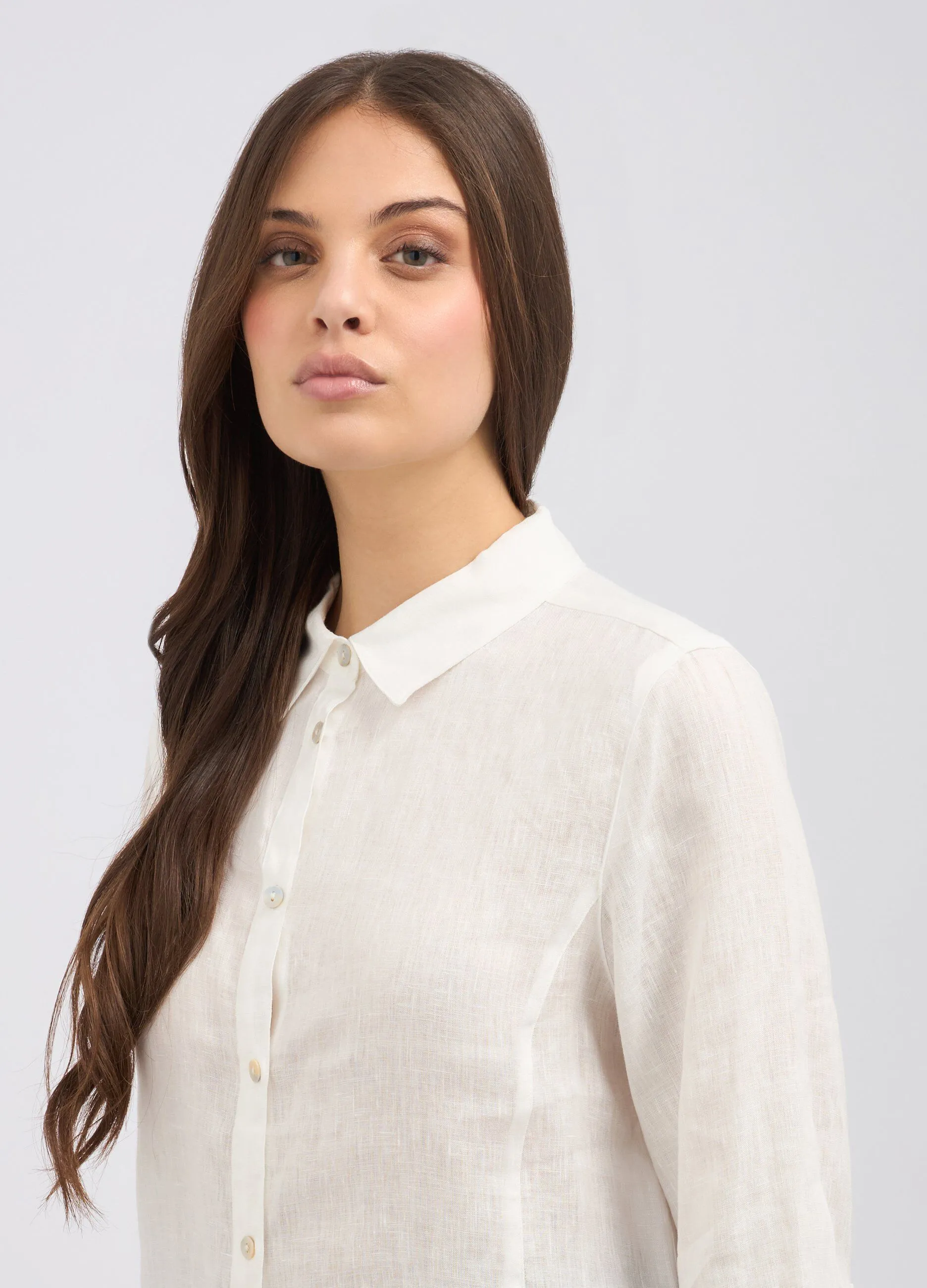 Camicia in puro lino donna
