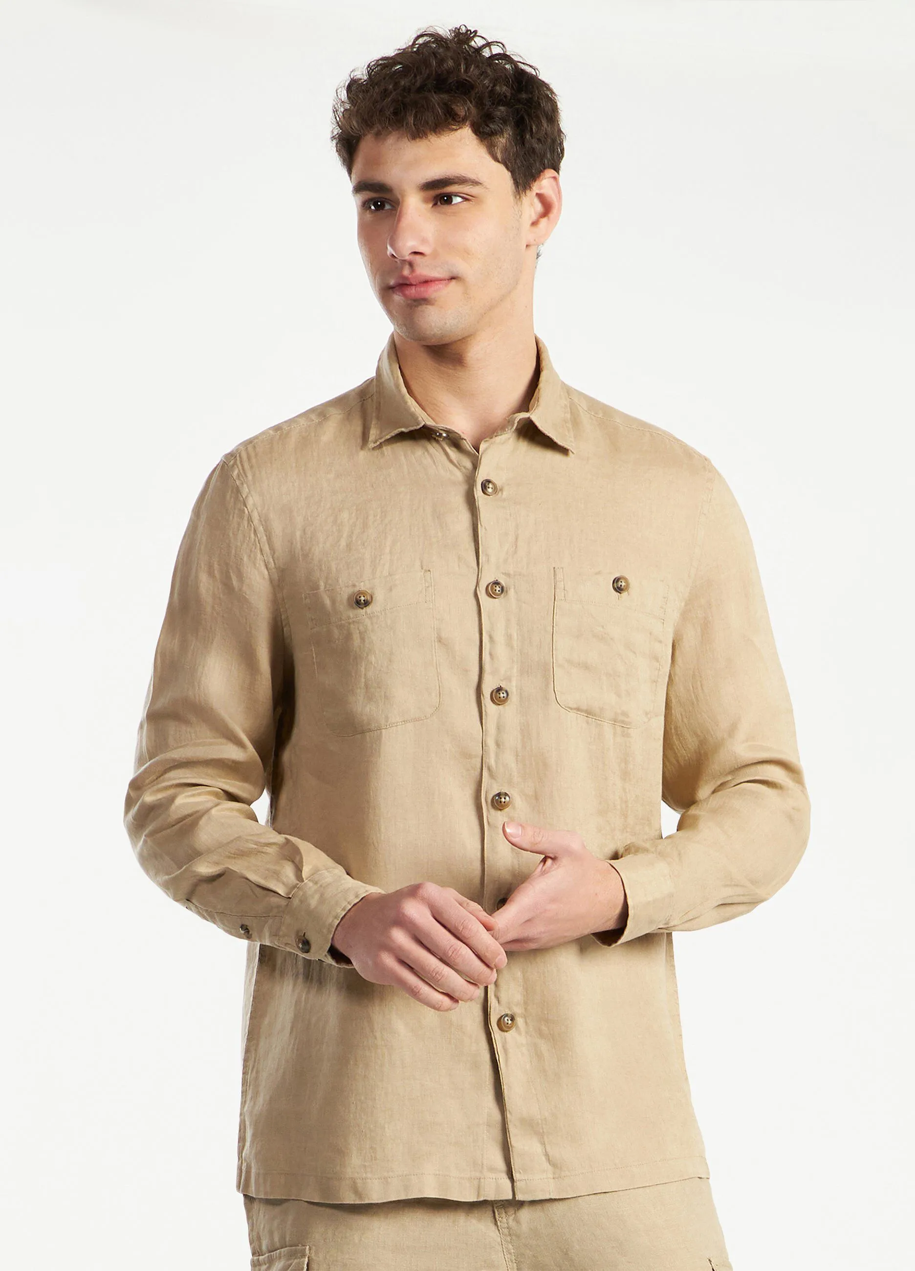 Camicia in puro lino uomo