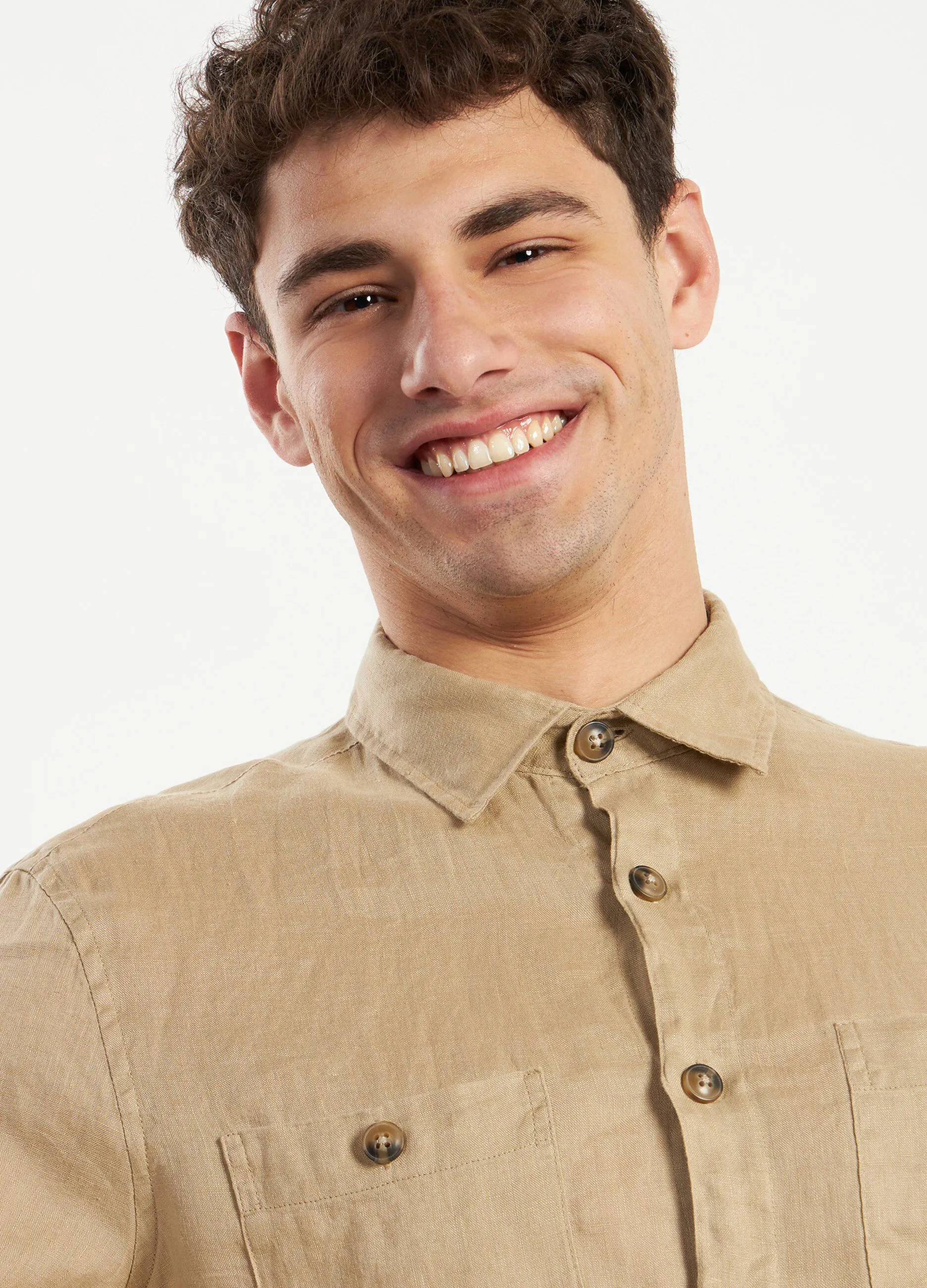 Camicia in puro lino uomo