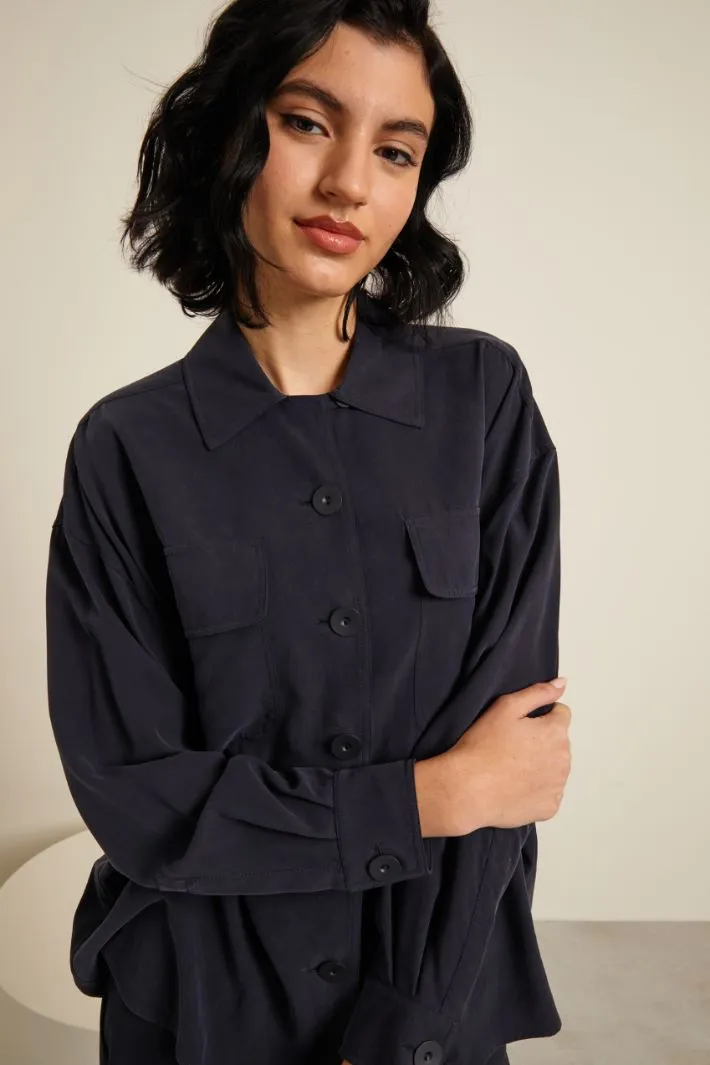 Camicia in seta lavata