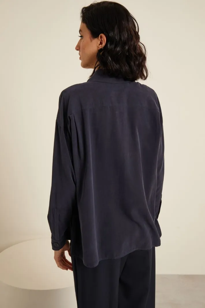 Camicia in seta lavata