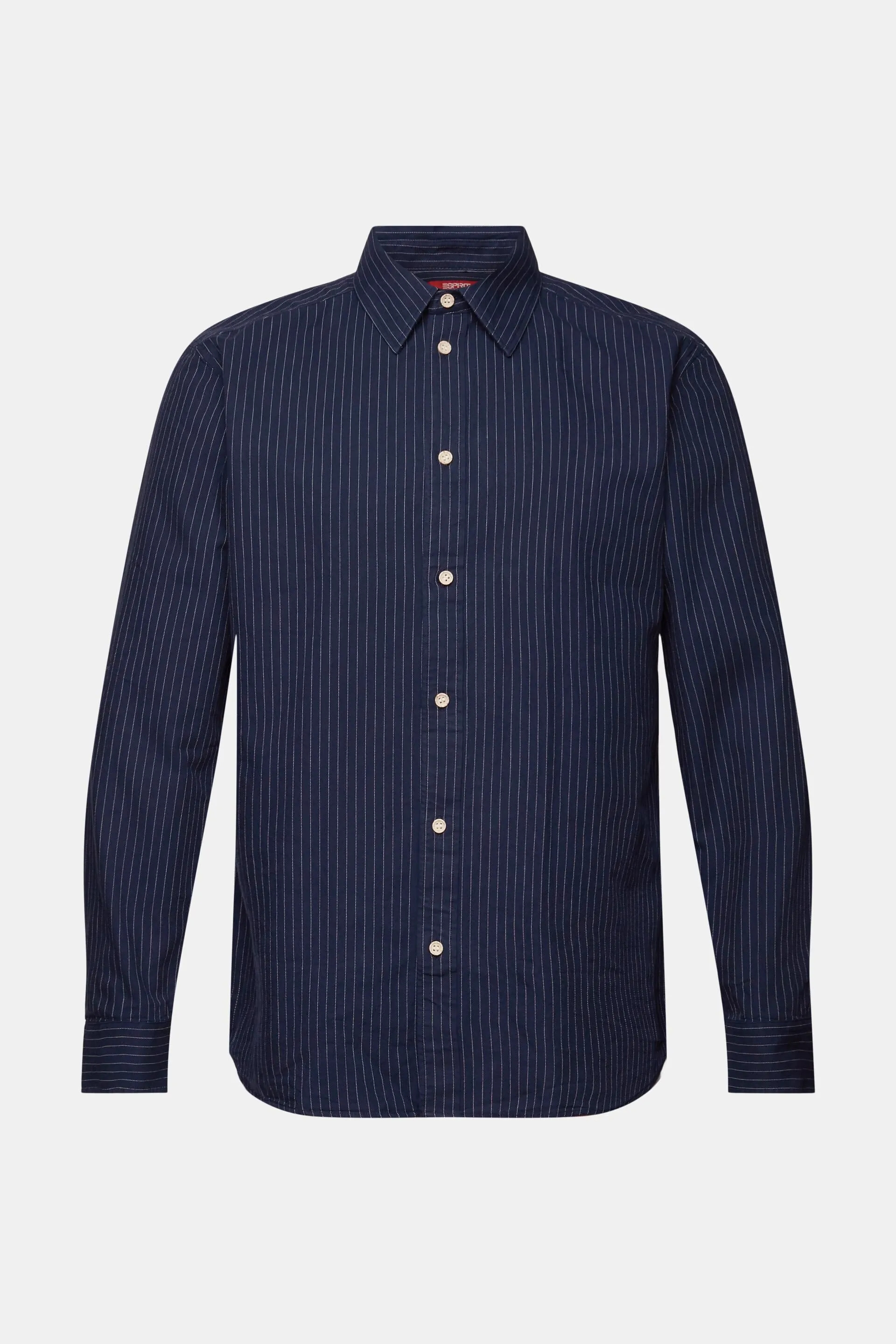 Camicia in twill a righe gessate, 100% cotone