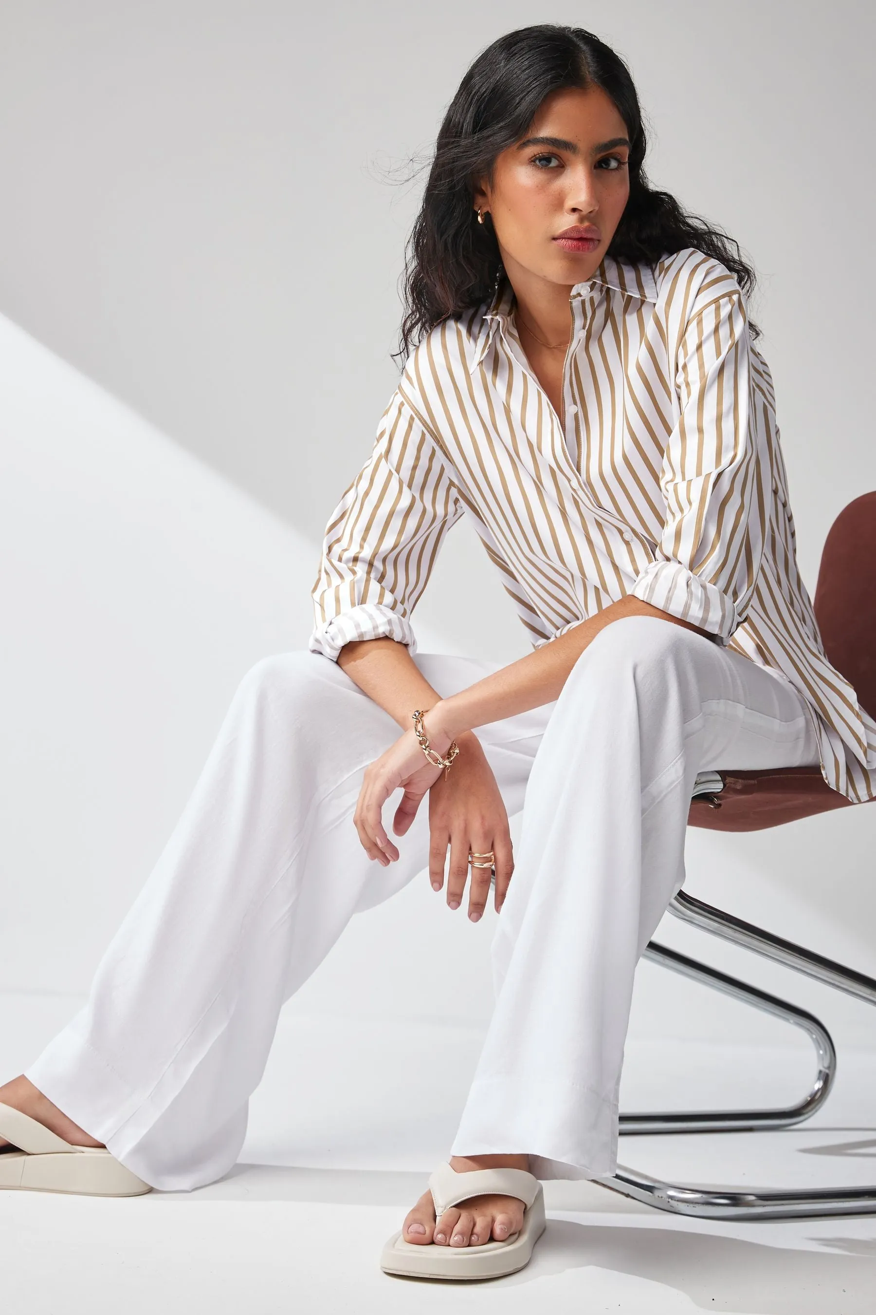 Camicia oversize in cotone