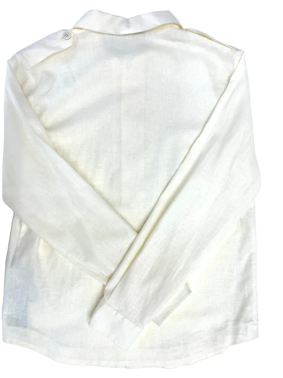 CAMICIA PANNA IN MISTO LINO