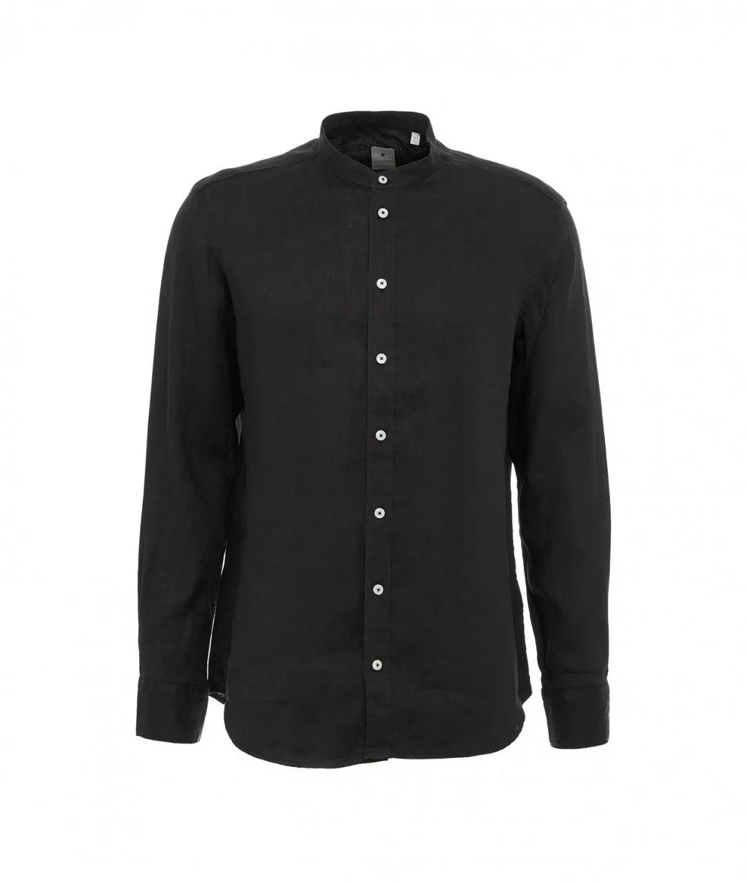 Camicia Simo in lino nero nero