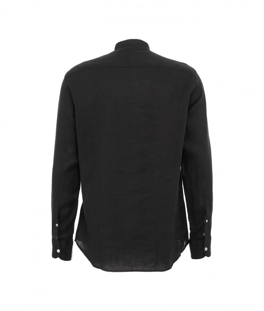 Camicia Simo in lino nero nero
