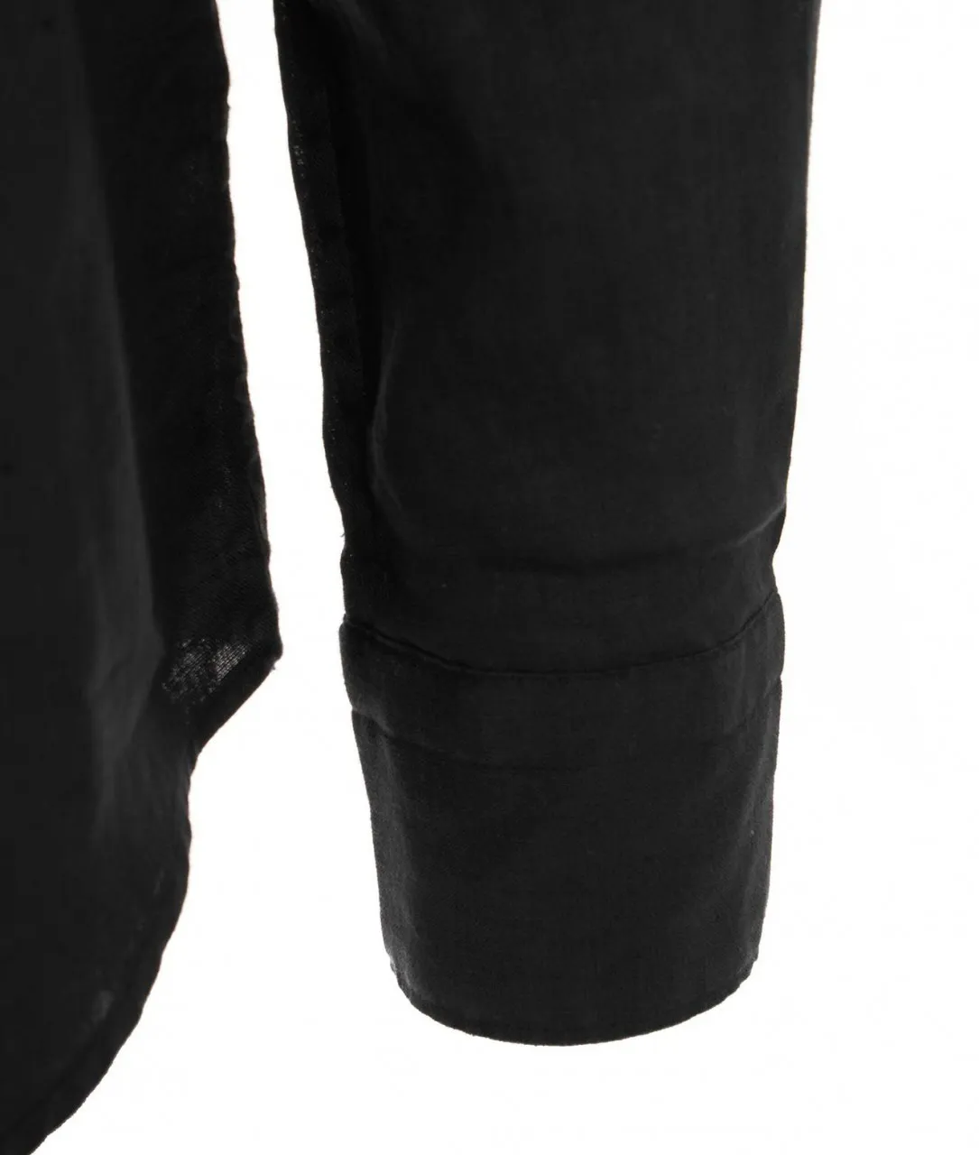 Camicia Simo in lino nero nero