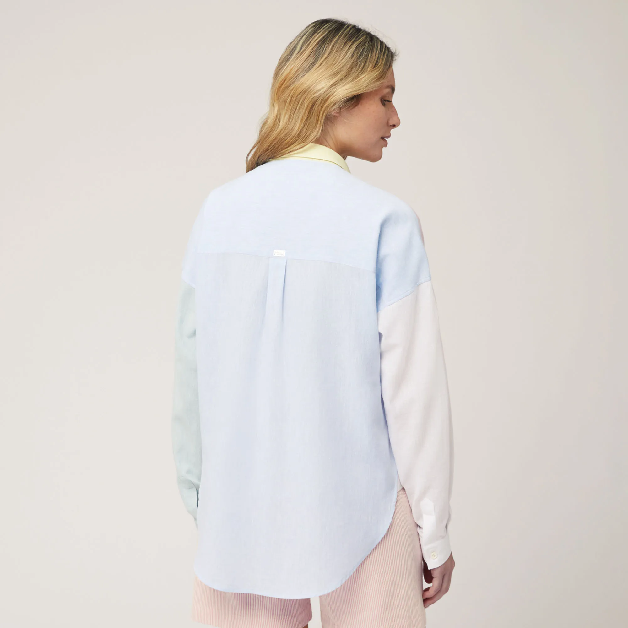 Camicia Sorbetto Cotone E Lino