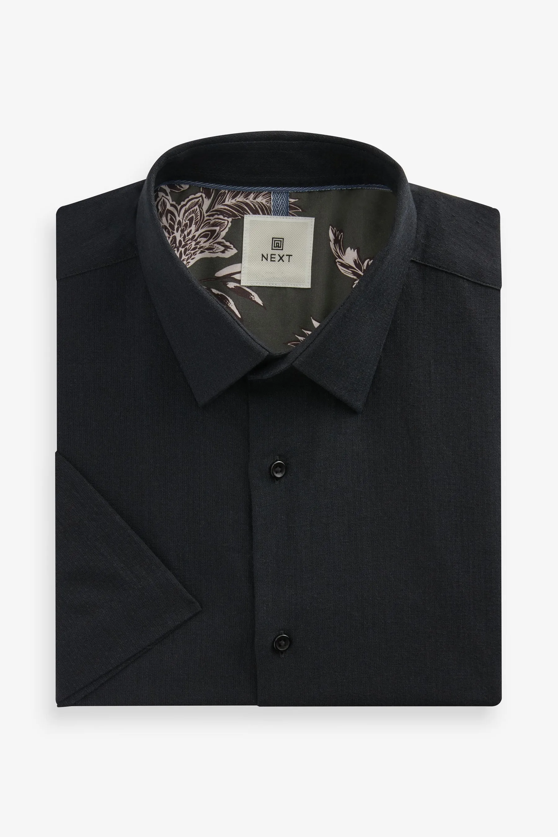 Camicia testurizzata in Blend lino