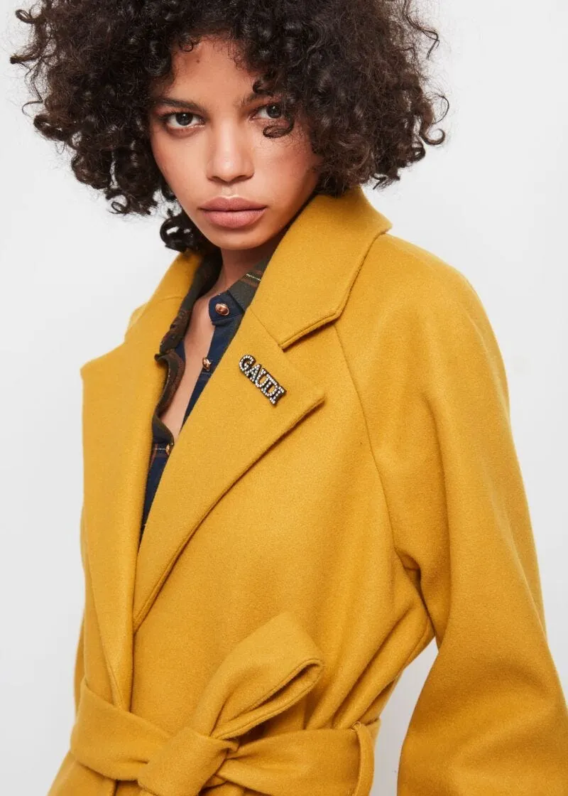Cappotto con cintura